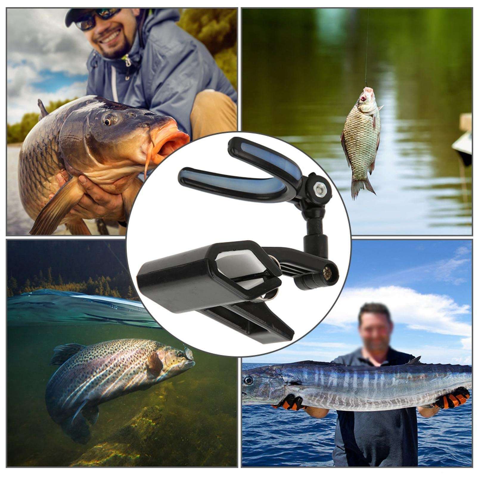 Rotating Fishing Rod Bracket, Wear Resistant Fishing Rod Holder Plastic Material 360° Rotating for Prevent Fishing Rod Sliding(Short) 3