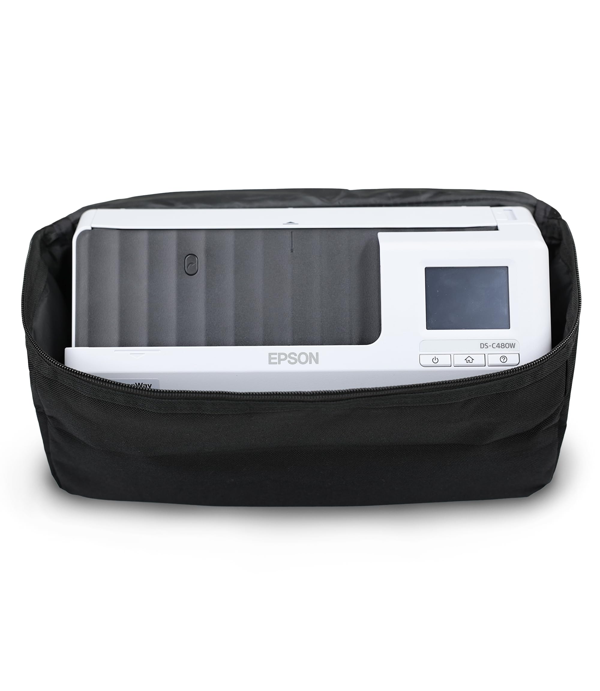 Compact Document Scanner Carrying Case – Travel Bag for Fujitsu ScanSnap ix1300, Plustek, Epson and Brother Scanner use. Dust-Proof, Anti-Static, Dust Cover & Protector. 1