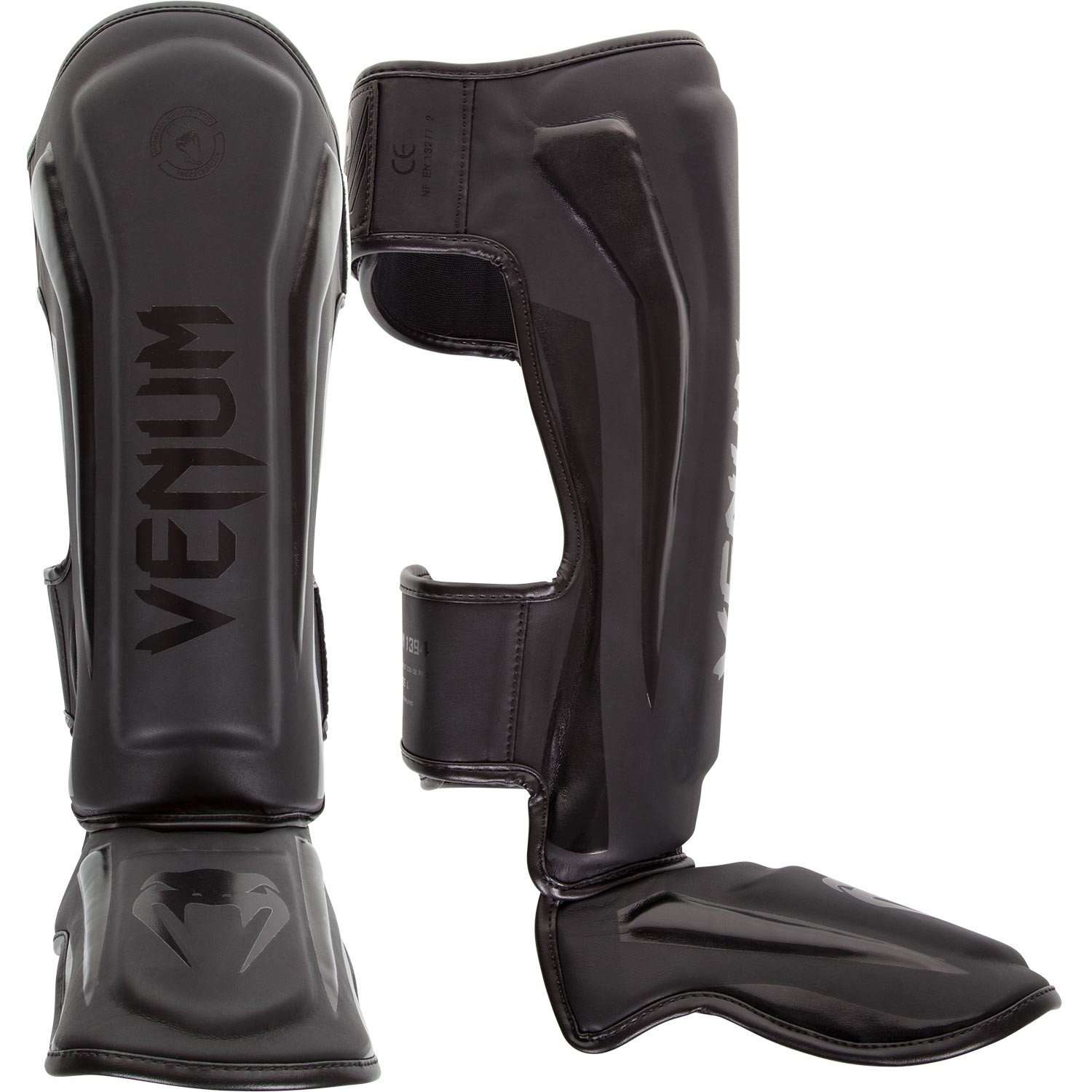 Venum Elite Standup Shin Guards Matte/Black - M 1