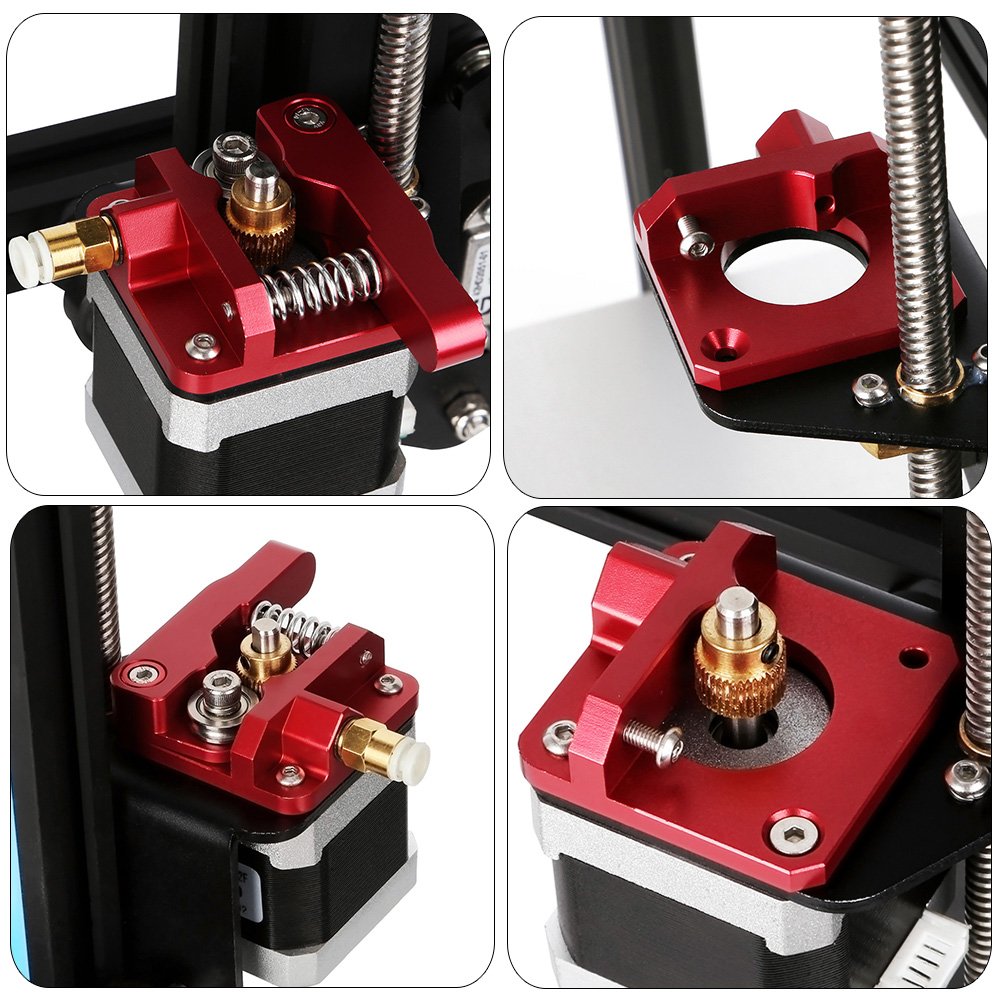 Creality Ender 3 Aluminum Extruder, Ender 3 Metal Extruder, Ender 3 Pro Extruder Upgrade MK8 Drive Feed Bowden Extruders for Ender-3 V2/ Ender-3 Pro/Ender-3 Max/CR-10/10S/ Ender 5/ ENDER5 Plus 4