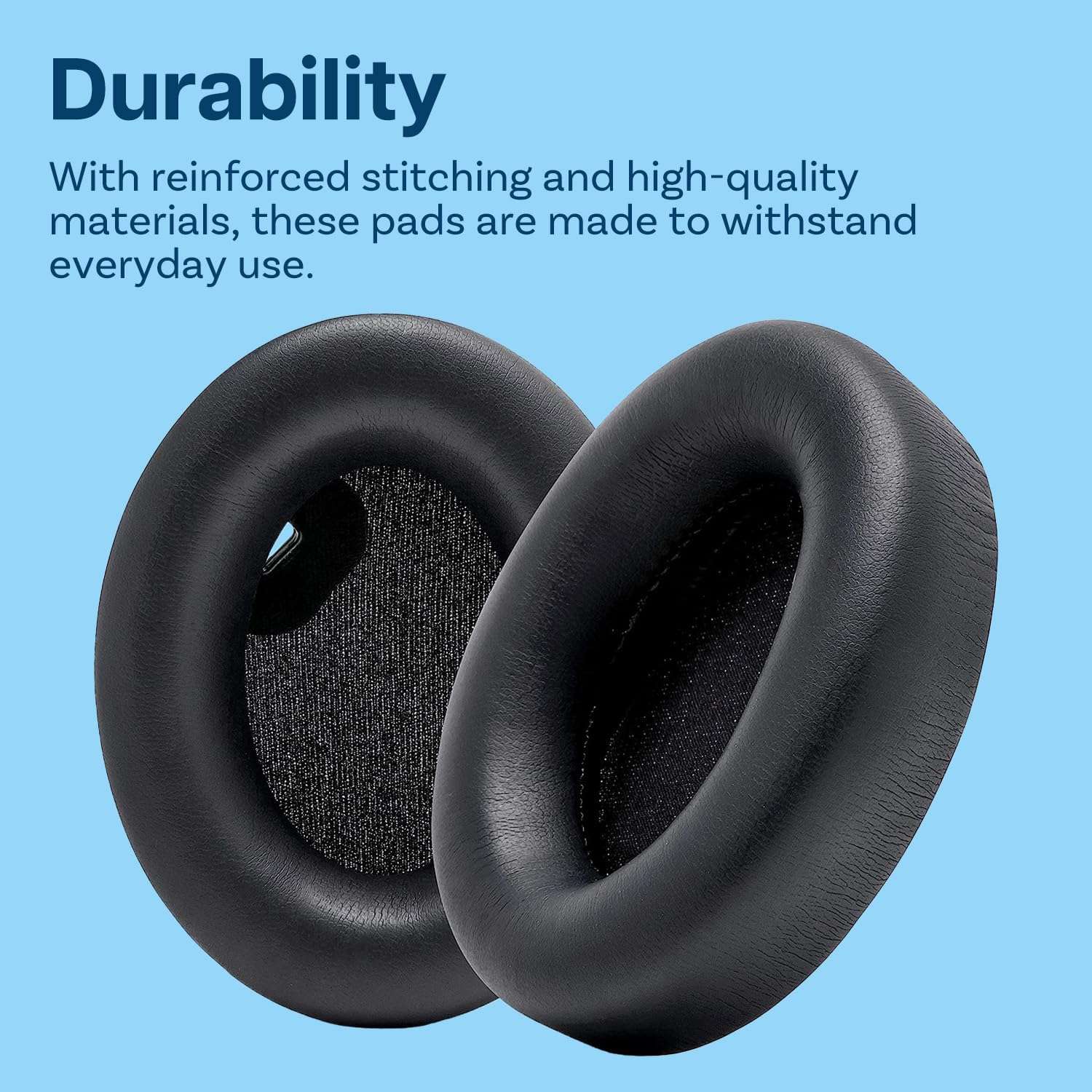 Ear Pads Replacement for Sony WH-1000XM4 Noise Cancelling Headphone by MMOBIEL - Memory Foam and Protein PU Ear Pad Cushions - Noise Isolation Earpads Replacement – Black 6