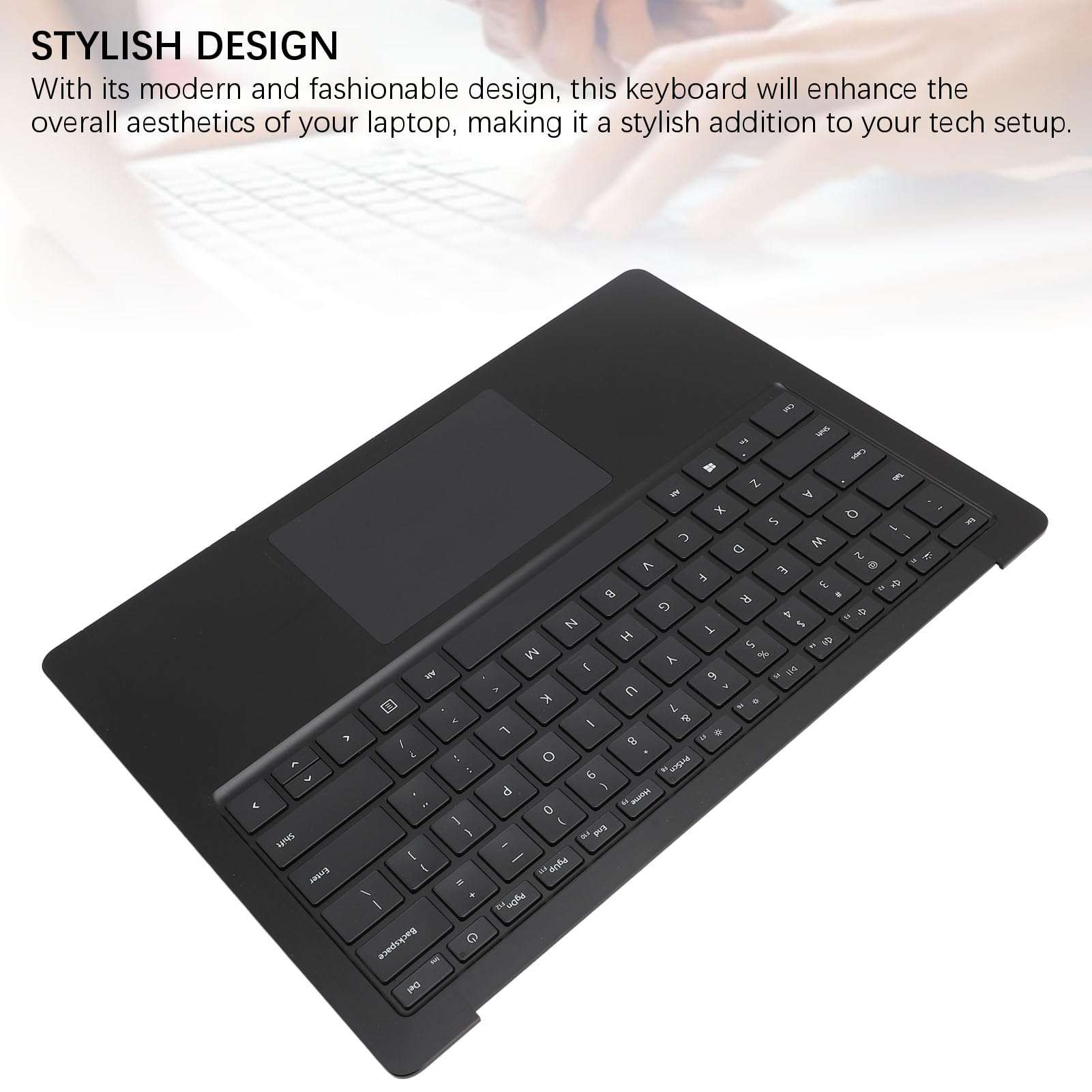 Replacement Keyboard for 3 4 Generations 13.5in, US Layout Laptop Keyboard with Touchpad and C Case, Laptop Replacement Keyboard for Laptop 3 4 3