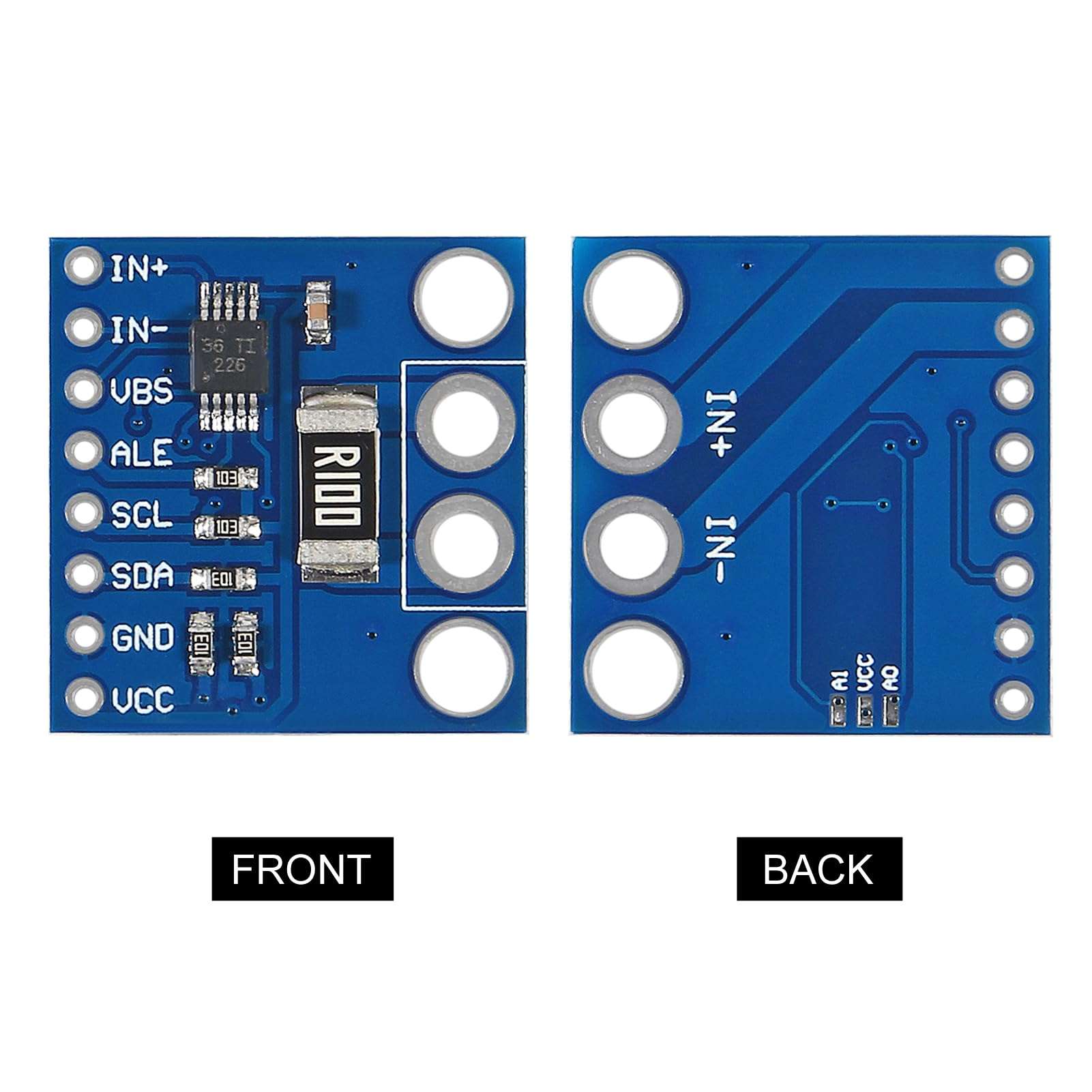 D-FLIFE 6pcs INA226 IIC I2C Interface Bi-Directional Current Power Monitoring Sensor Module Alert Monitor Module 36V for Arduino 4