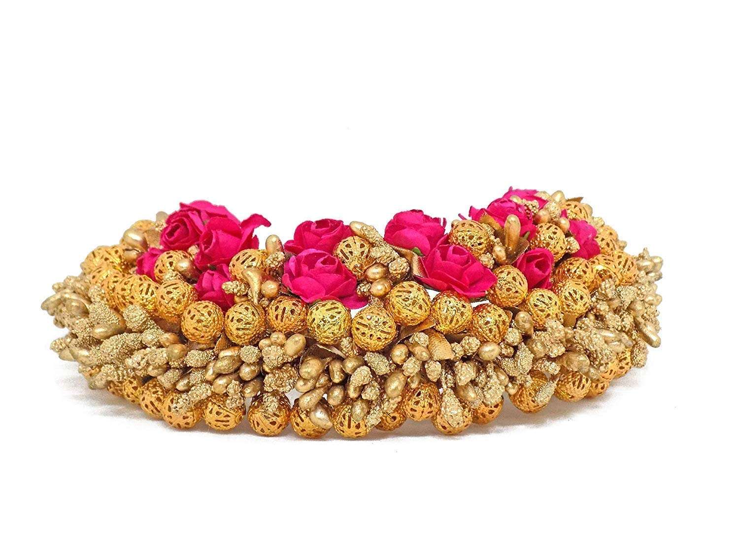 Leysin Flowers Hair Gajra Juda Veni Accessories For Women And Girls Pack Of 1 5