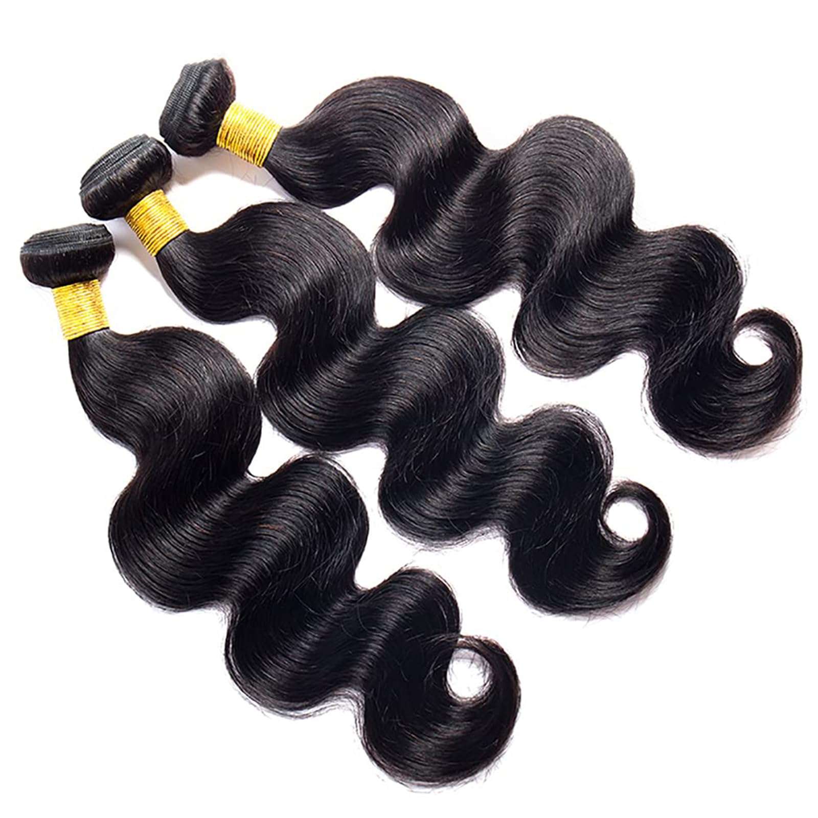 Human Hair Bundles Body Wave 100% Unprocessed Brazilian Virgin Human Hair Quick Weave Body Wave Hair Extensions for Black Women Natural Color 3 Bundles 18 18 18 Inch 3