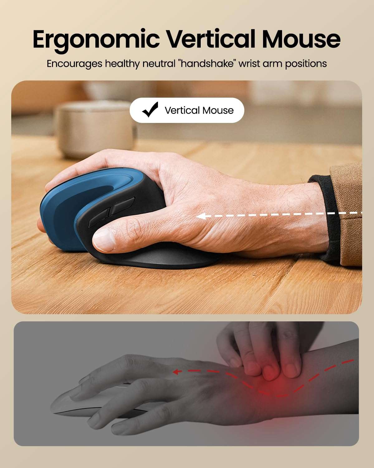 ProtoArc XK01 Plus Backlit Foldable Keyboard and Ergonomic Mouse Blue 4