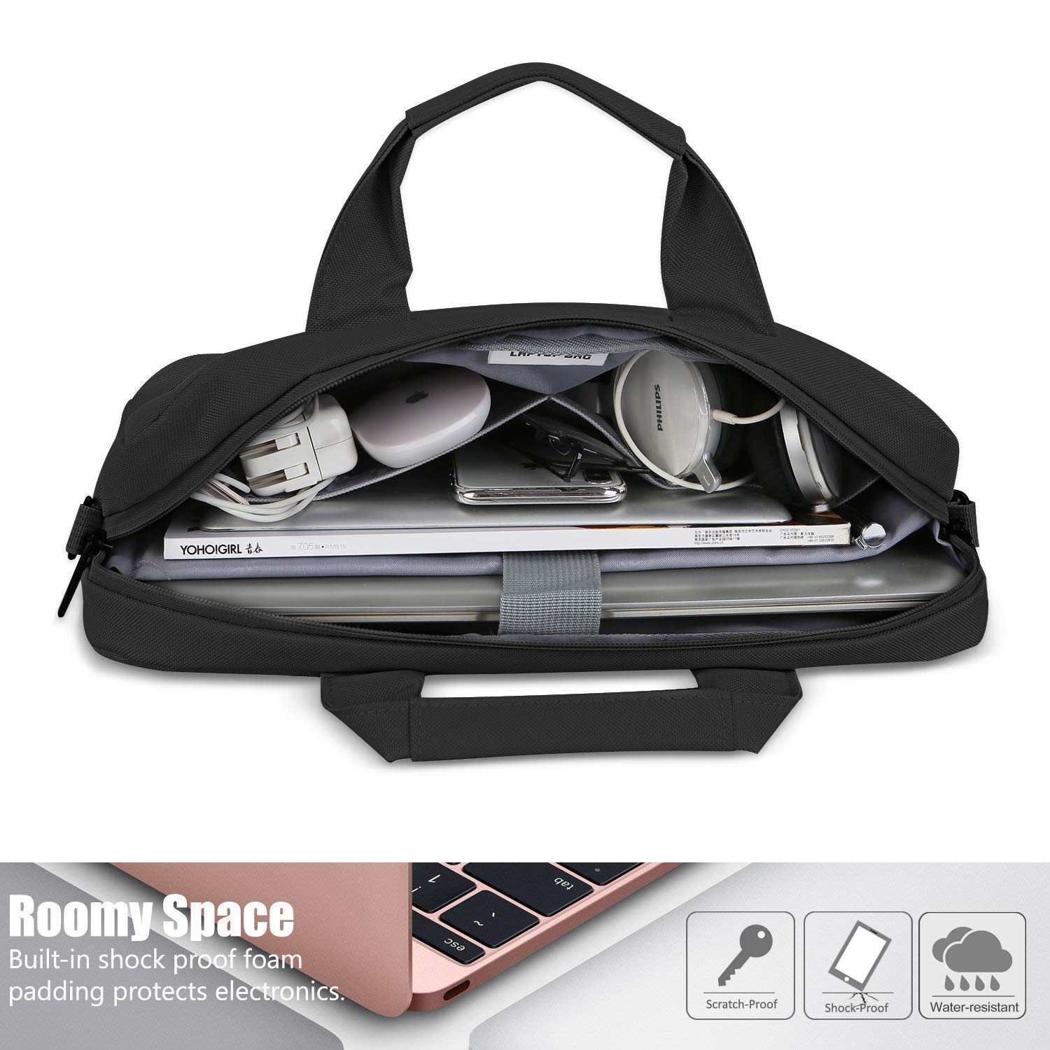 Probus laptop Sleeve Bag for 13 Inch Laptop/Macbook/Chromebook – Grey 4