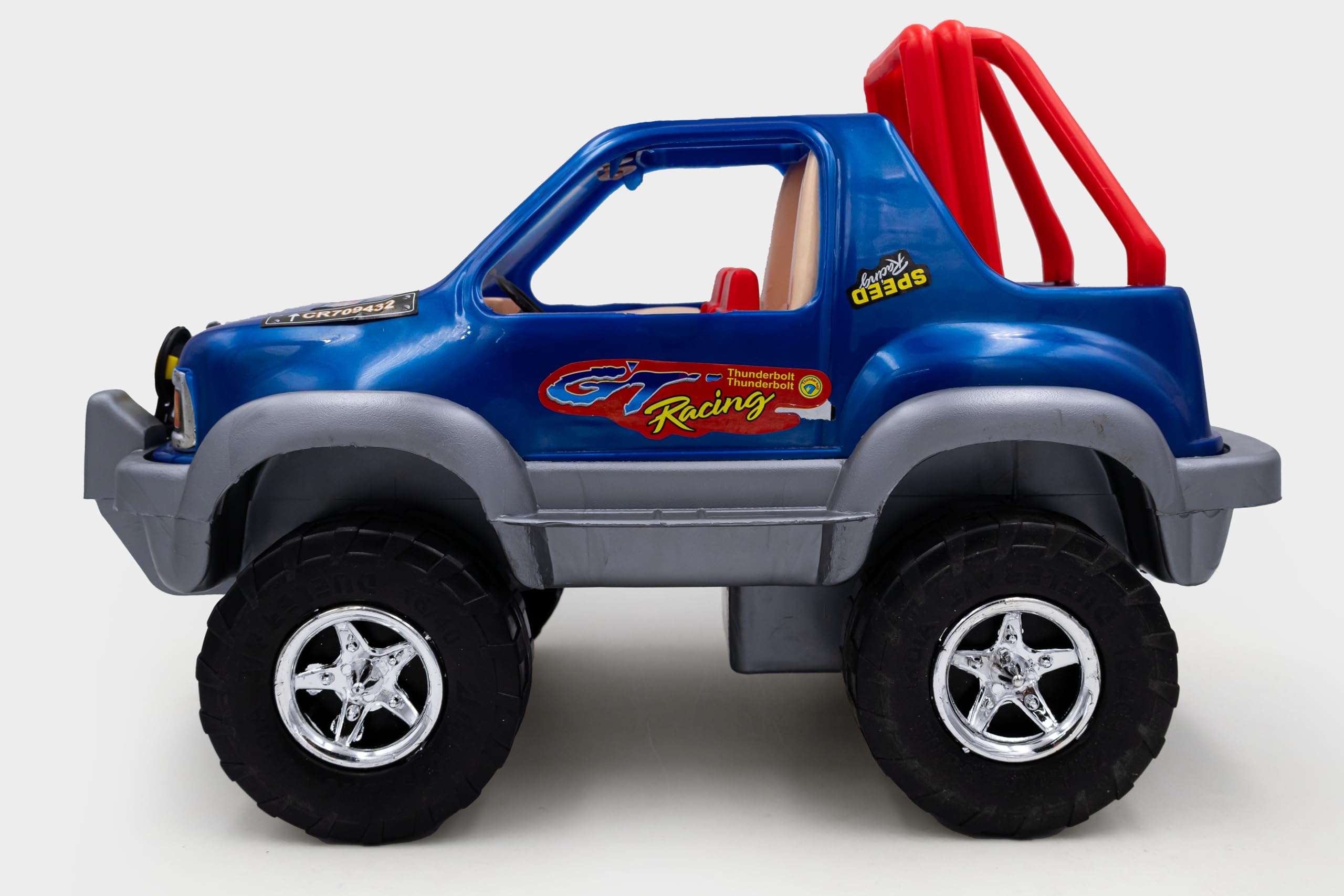 Toybharat Multicolour Free Wheel Indian Army Jeep | Jeep with Oversized Wheels with Army Tread | Toddler, Little Kid 5