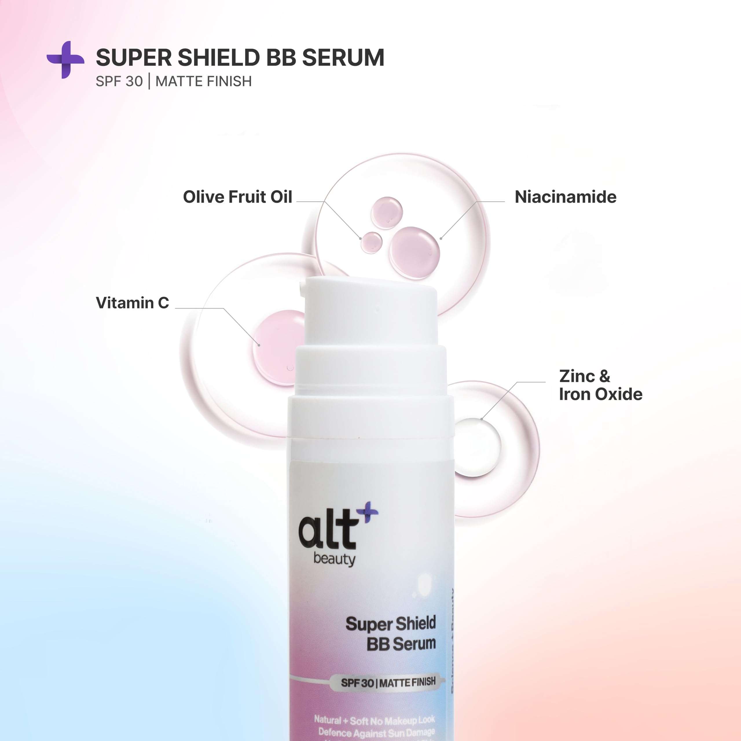 altBeauty Super Shield BB Serum for Natural, No Make up Look | Sun Protection, Defense Against Acne and Acnescars | Deep Hydration & Even Tone Skin | Designed by Dermatologist - 30ml 5