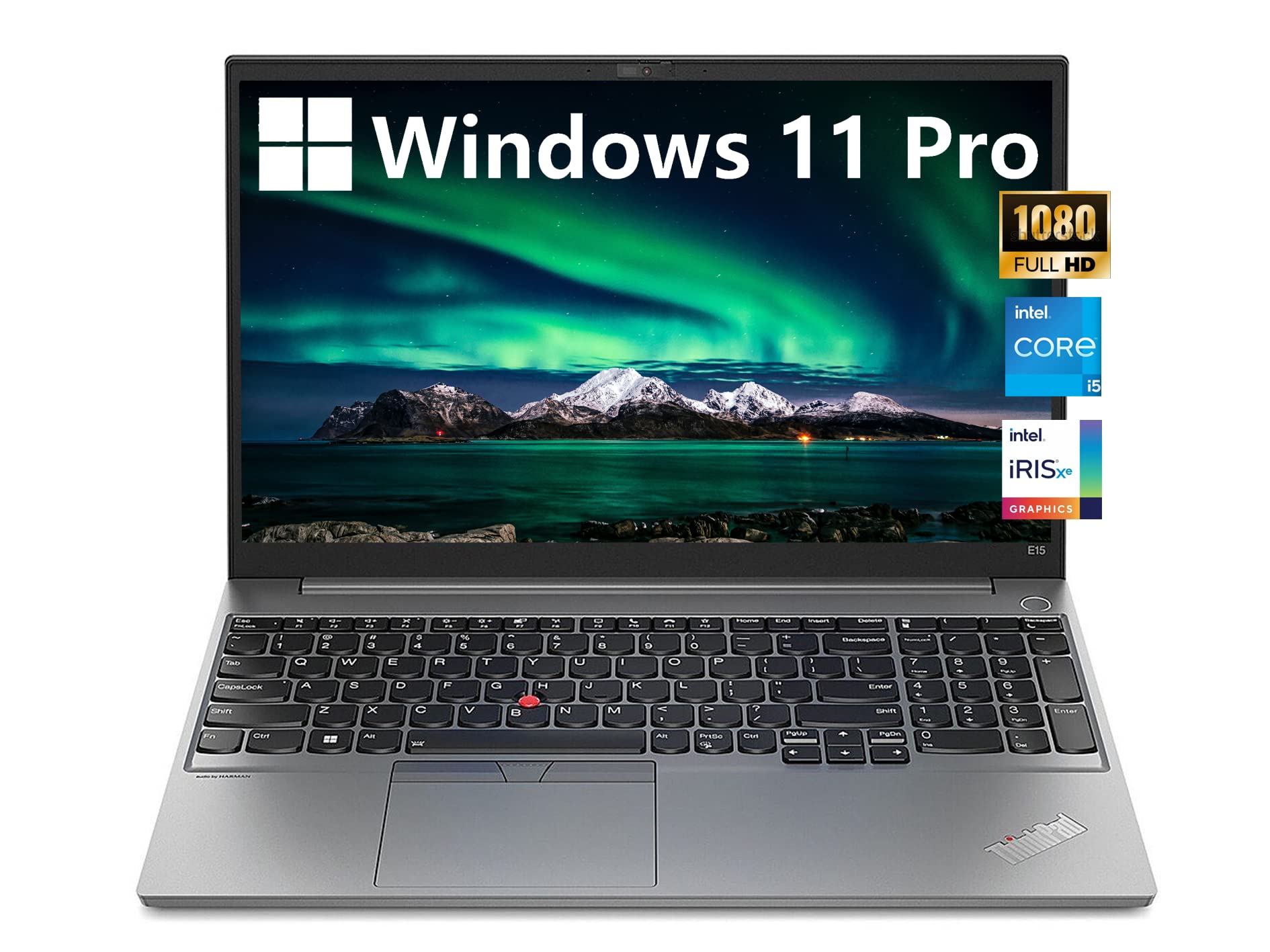 Lenovo ThinkPad E15 Gen 4 Business Laptop, 15.6" IPS Full HD Display, Intel Core i5-1235U Processor, Windows 11 Pro, 16GB RAM, 512GB SSD, Thunderbolt 4, Long Battery Life, Space Gray, Durlyfish 1