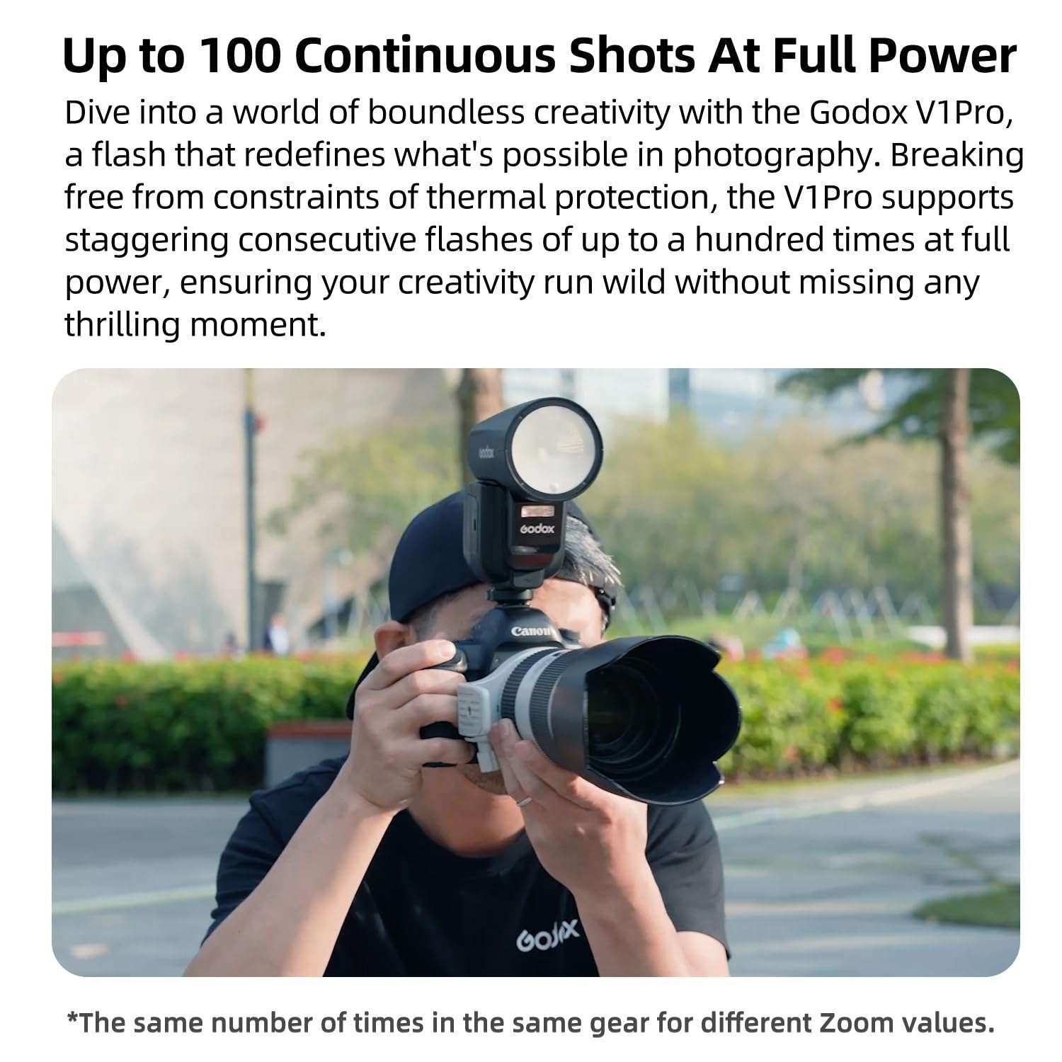 Godox V1 V1Pro N Flash Kit for Nikon Camera TTL Speedlight,2.4G Wireless,HSS 1/8000s,Detachable Sub Flash SU-1for Nikon Cameras 4