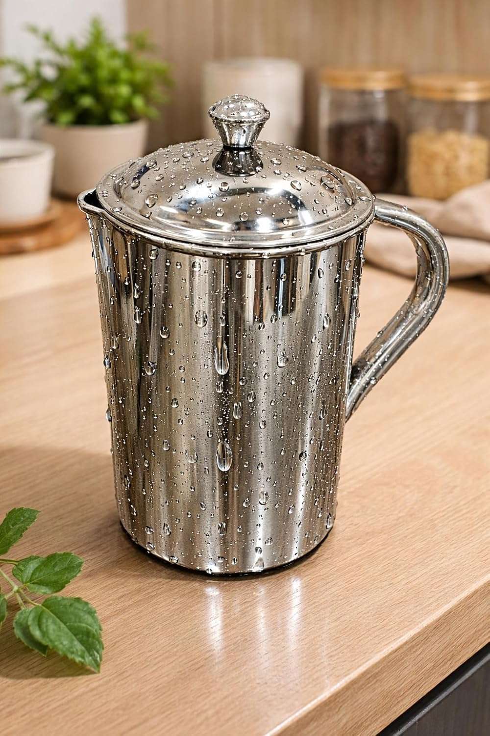 Royal | 2 Litre Stainless Steel | Serve Water JUG | Water Pitcher | RUSTFREE | Durable | Laser Flower Design 4