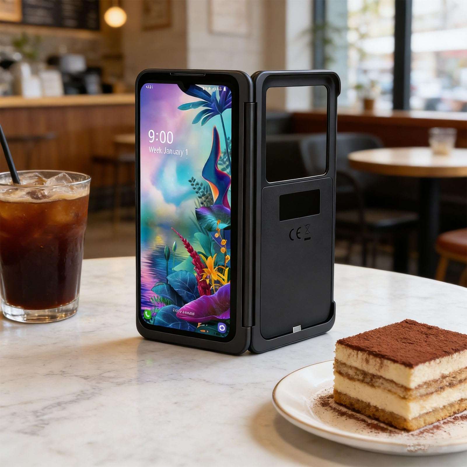 PUSOKEI for ThinQ Dual Screen Case, 6.4 Inch OLED Second Display with Magnetic USB C Adapter, Foldable Protective Cover, Detachable Expandable Screen for Multi - Tasking and Gaming 3