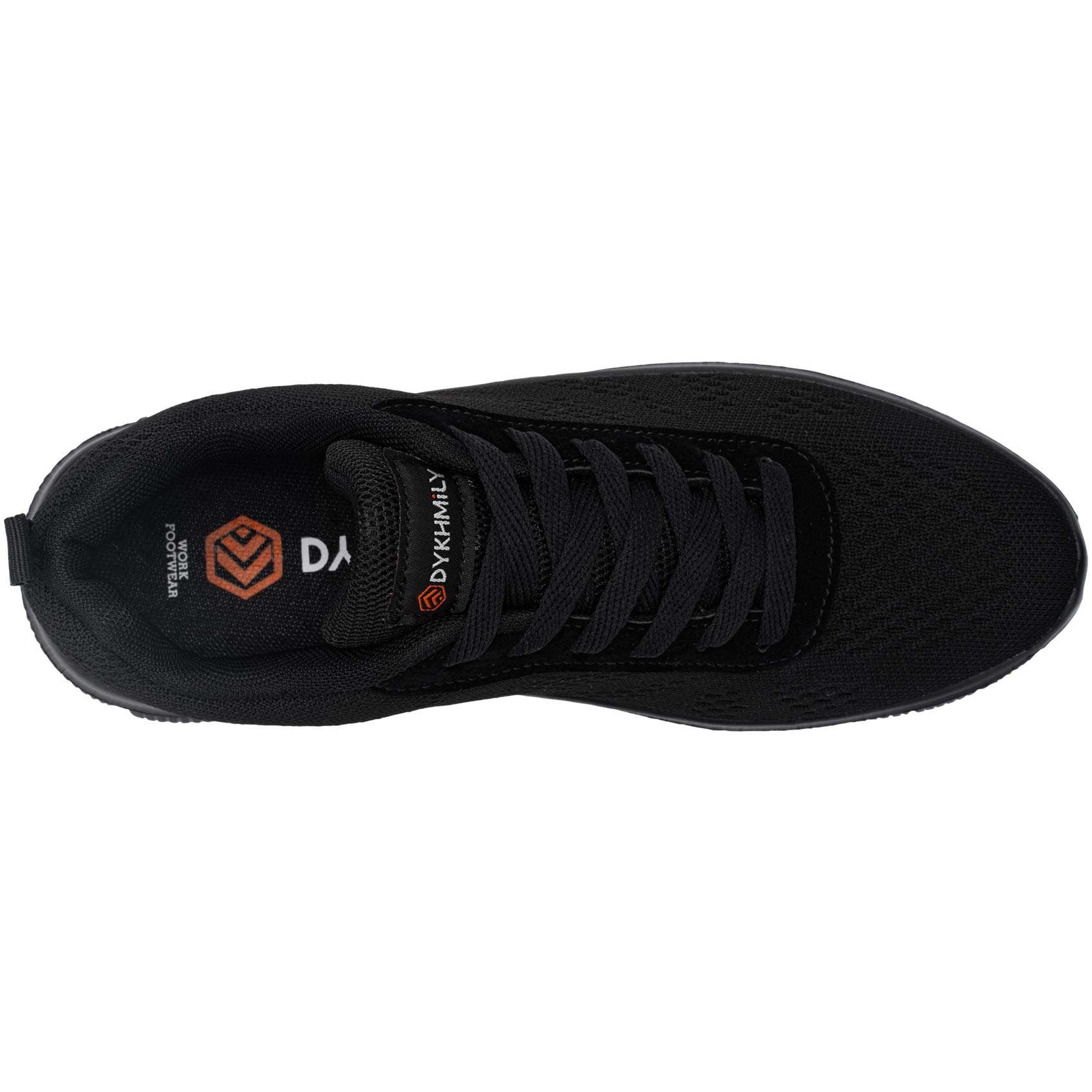 DYKHMILY Steel Toe Shoes for Women Lightweight Safety Sneakers Slip Resistant Breathable Work Shoe Puncture Proof(5,Black,D91817) 5