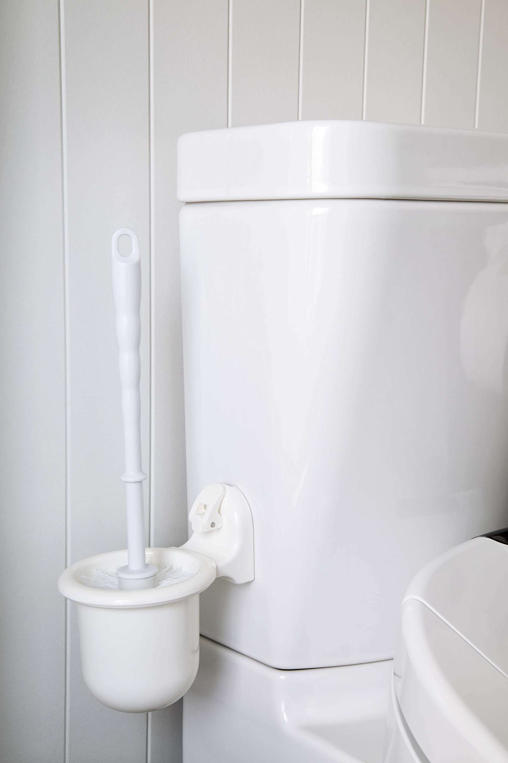 FECA FE-B2013 Floor Suction Mountable Toilet Brush & Holder Set 2