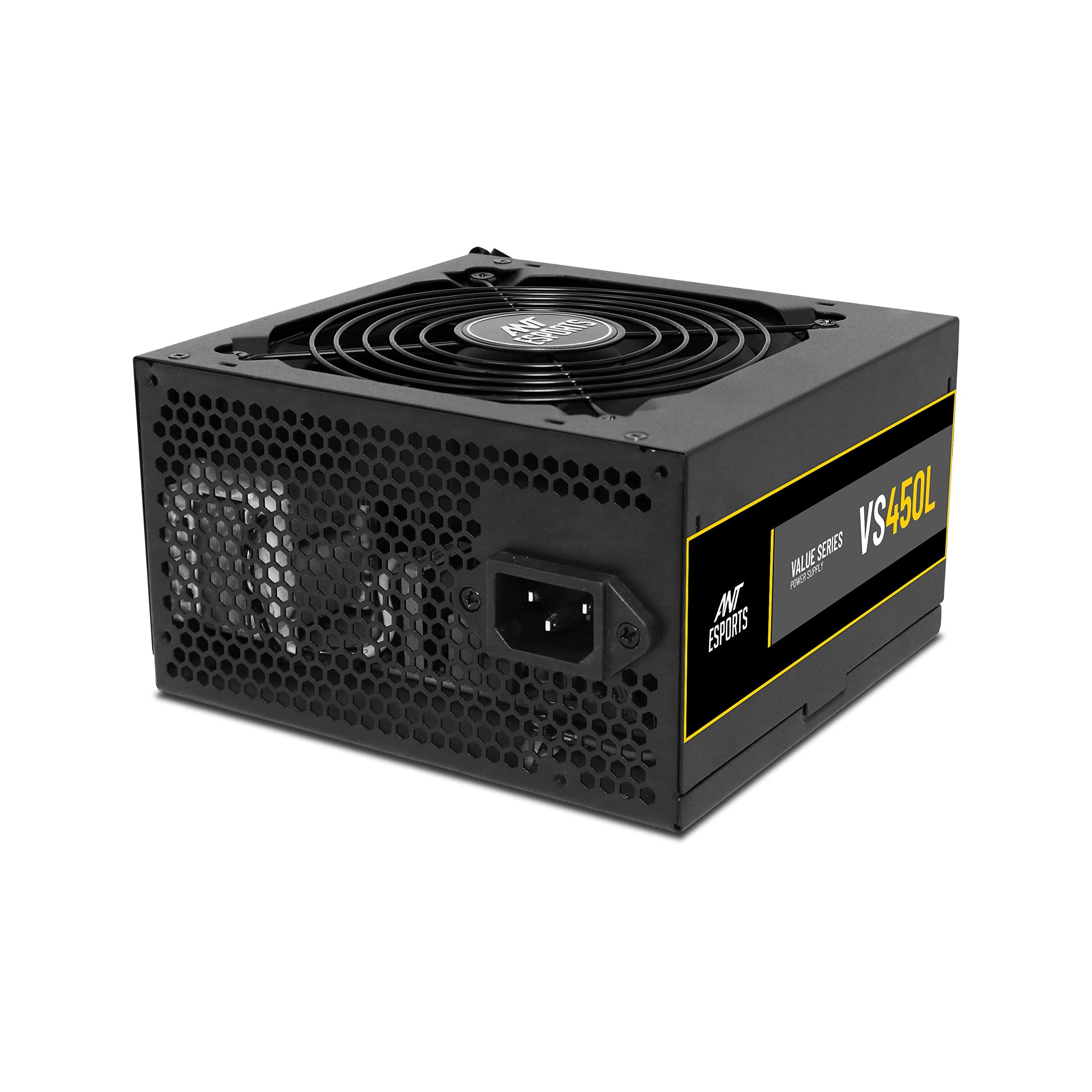 Ant Esports VS450L Non-Modular High Efficiency Gaming Power Supply/PSU with 1 x PCIe and 120mm Silen 4