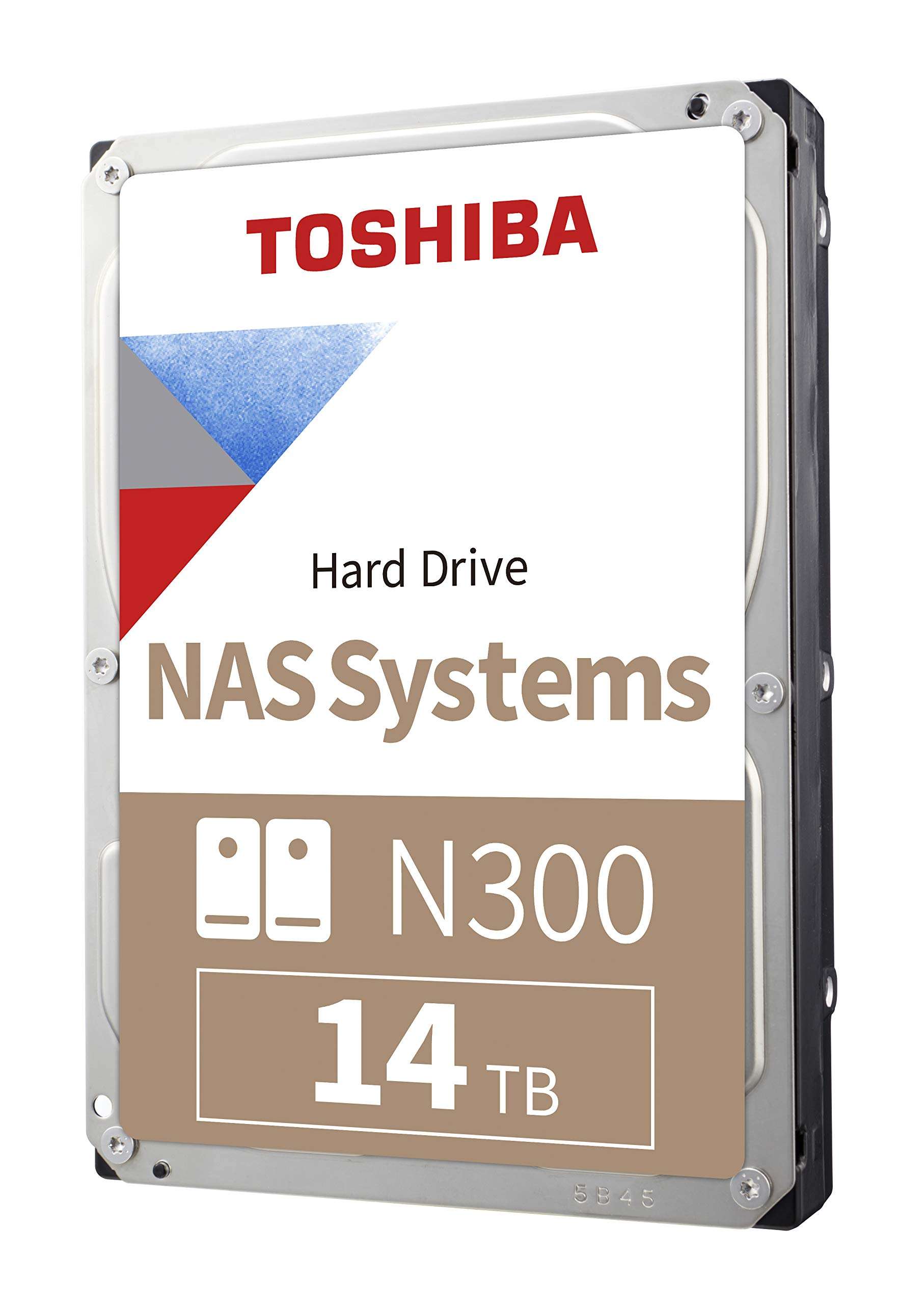 Toshiba N300 14TB NAS 3.5-Inch Internal Hard Drive - CMR SATA 6 GB/s 7200 RPM 512 MB Cache - HDWG31EXZSTA 1