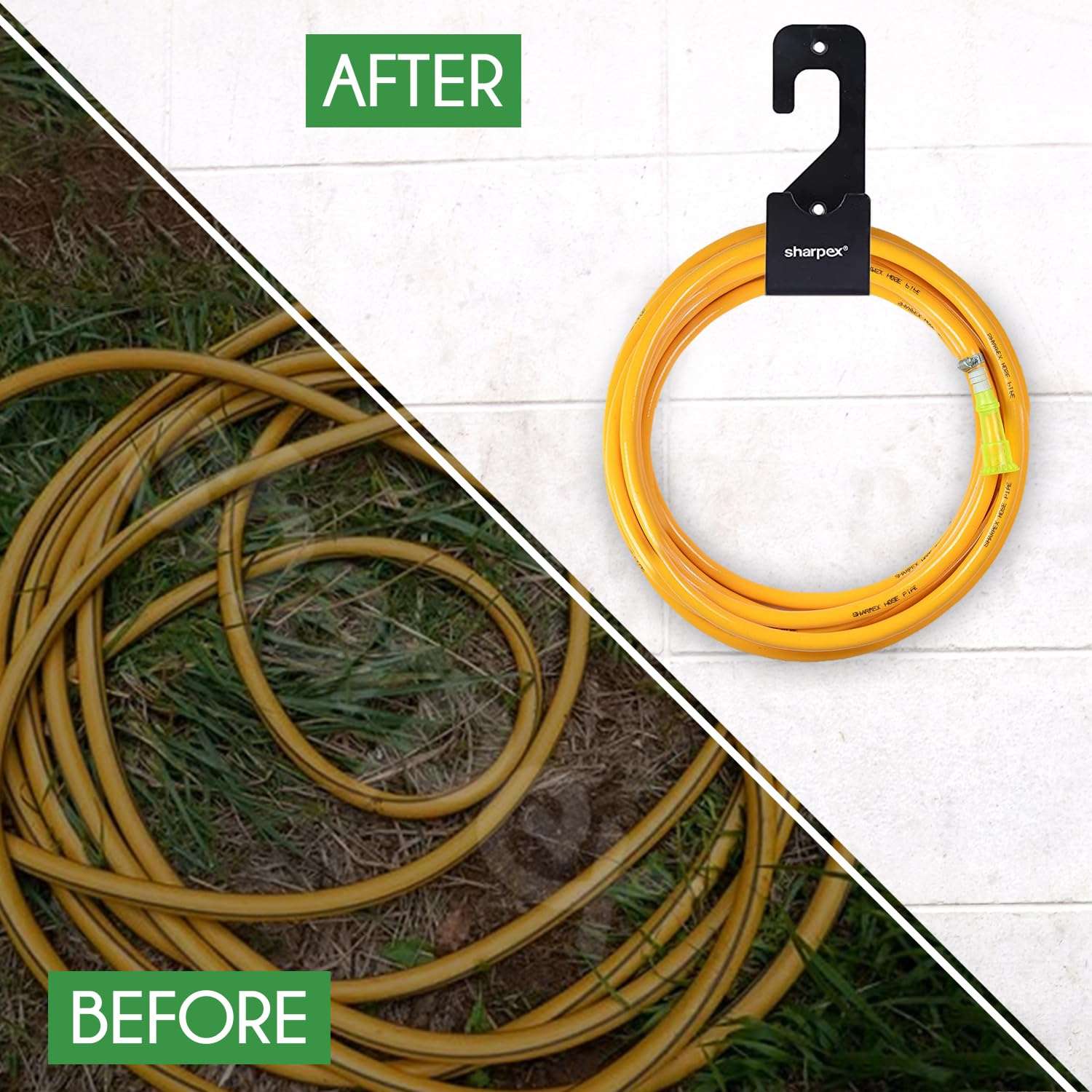 Sharpex DIY Hose Hanger for Garden Pipe - Garden Pipe Holder Wall Mounted for Garden 5