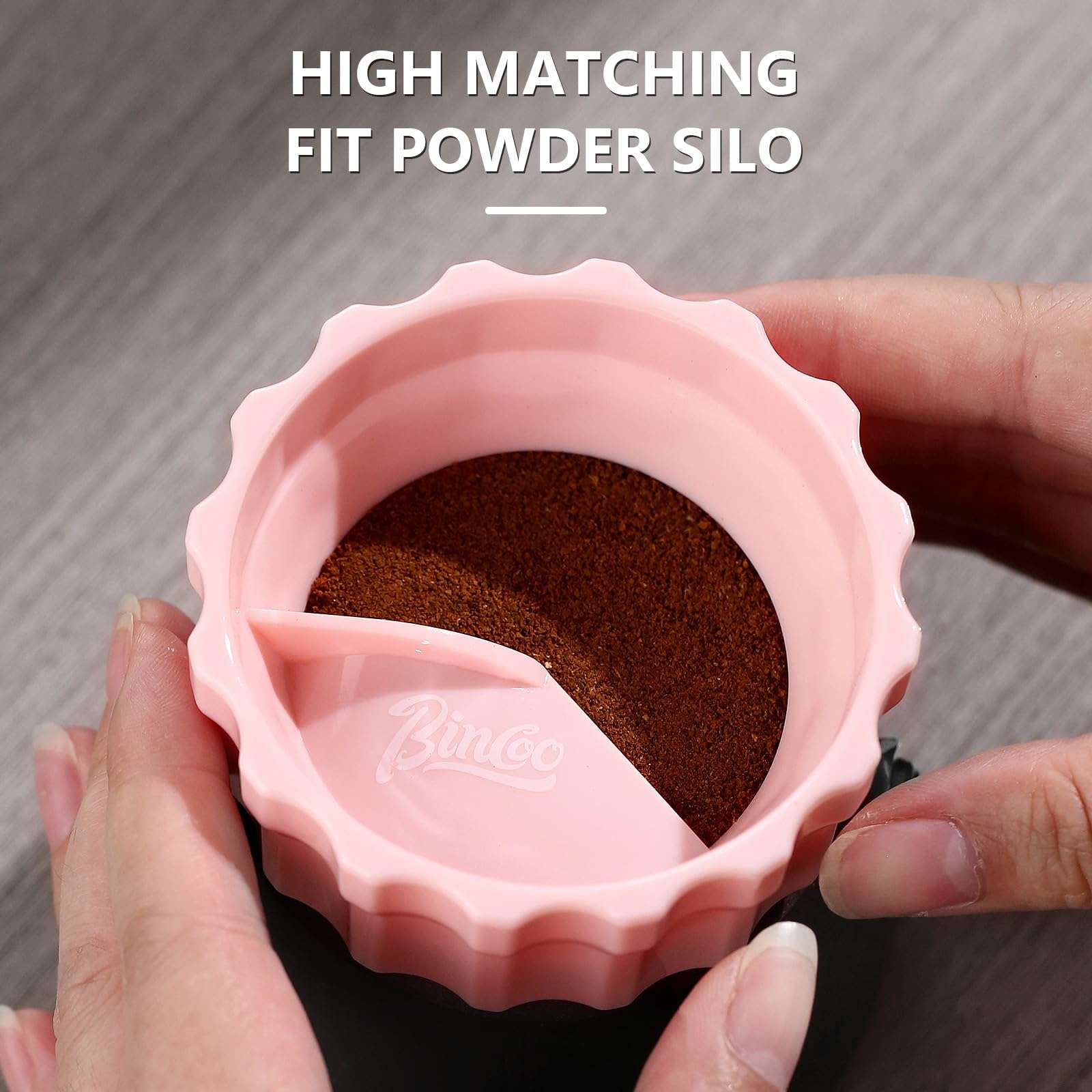 Coffee Grounds Dispenser Fit for 2-3 Cup Moka Pot, Coffee Powder Dosing Funnel Filler for Stovetop Espresso, Moka Pot Accessories, 55mm 4