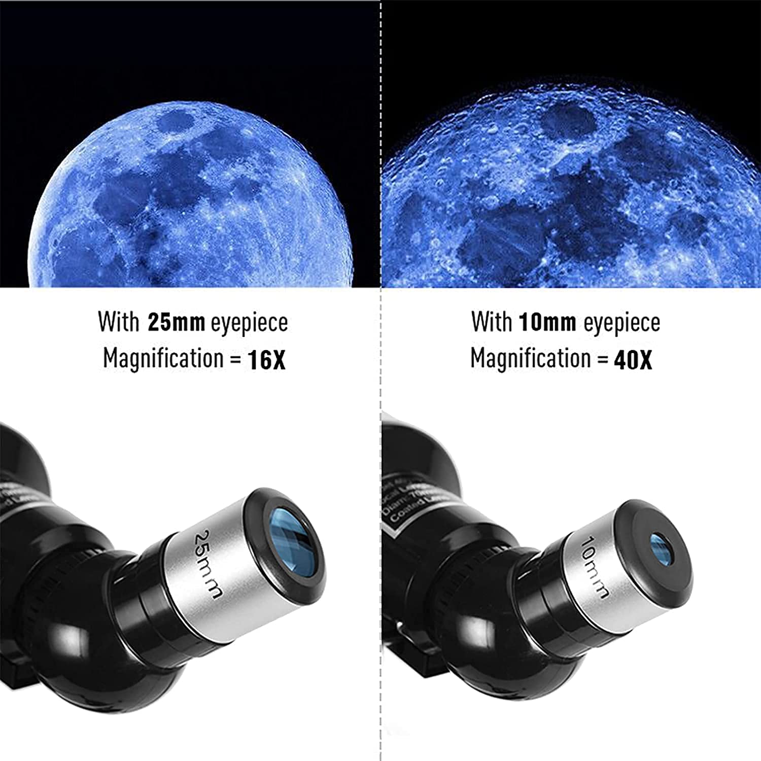 Ostin Telescope for Astronomy Beginners Kids Adults, 70mm Aperture 400mm Astronomical Refracting Portable Telescope - Travel Telescope with Phone Adapter Carry Bag 4
