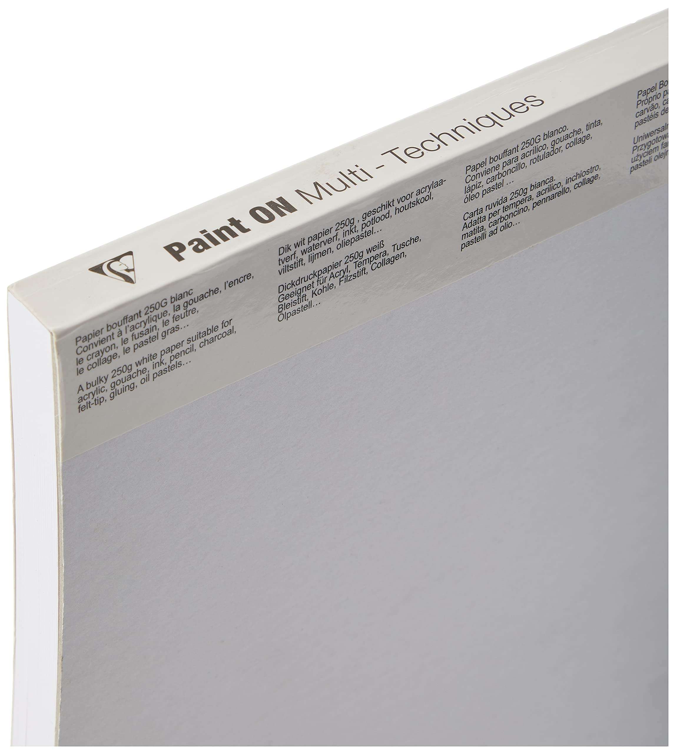 Clairefontaine Paint On! Sketch Pad 8X12 White Paper 3