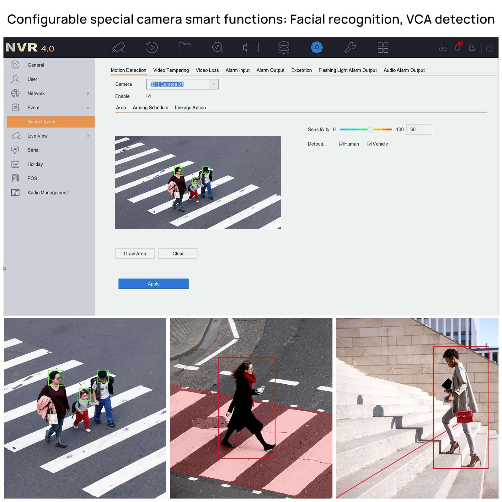 HIK 16-Channel PoE 4K AcuSense Network Video Recorder(DS-7616NXI-K2/16P)，Plug & Play with 16 Power-Over-Etherne,Support Acusense Technology（2024 International English Version） 6