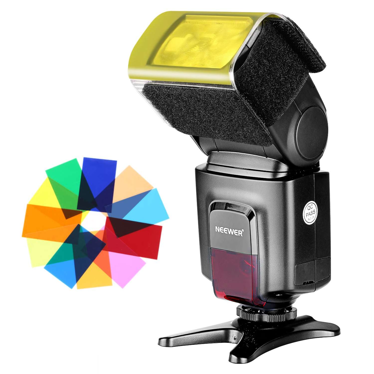 Neewer TT560 Flash Speedlite with 12 Color Filters, Hard Diffuser and IR Wireless Remote Control Kit for Canon Nikon Olympus and Other DSLR Cameras 6