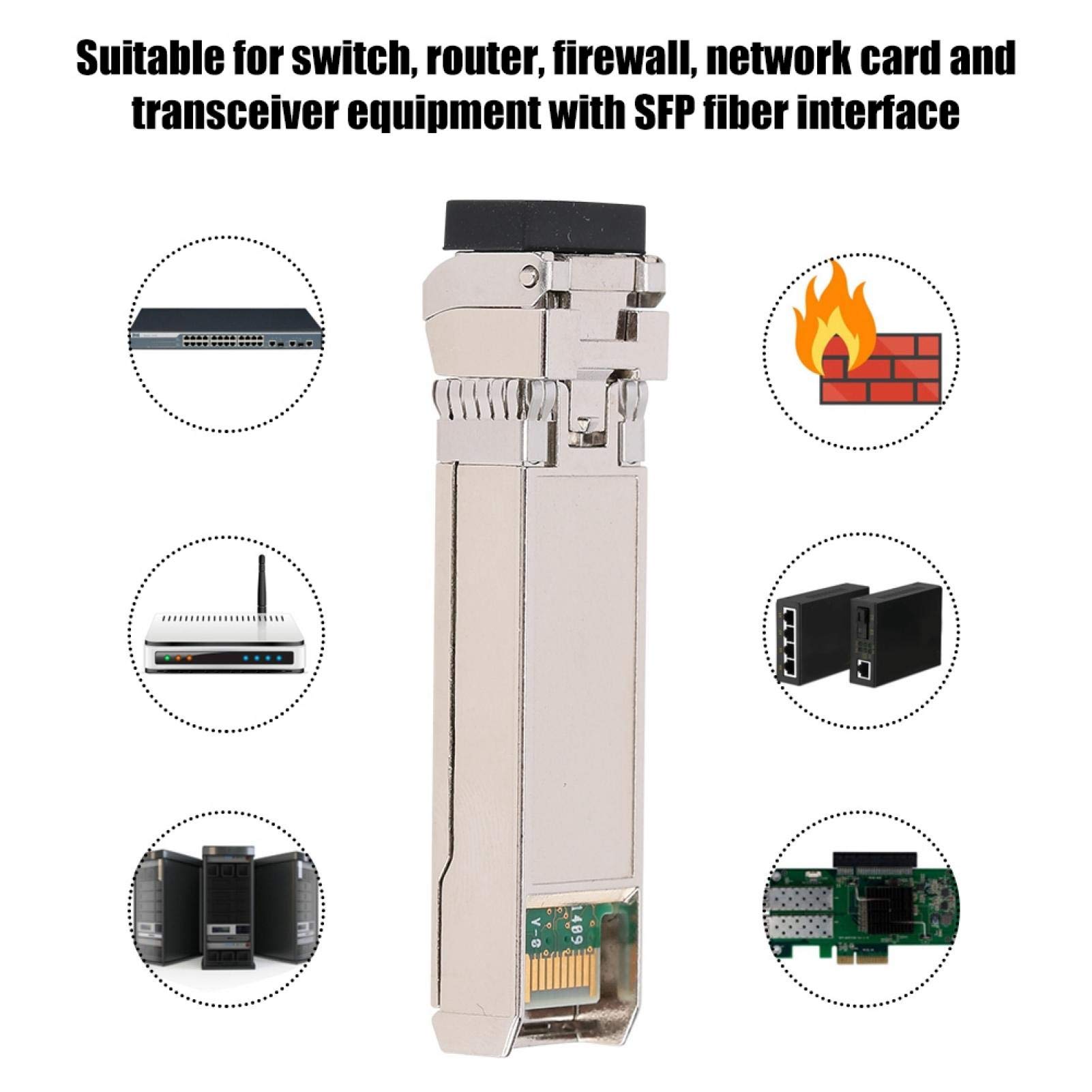 Multi-mode Fiber Module, FTLX8571D3BCV SFP 10G 850NM 10GbE Fiber Module for X520DA1 X520 DA2, 850NM Wavelength, 300m/984ft Transmission Distance for Switch Router Firewall Network Card 4