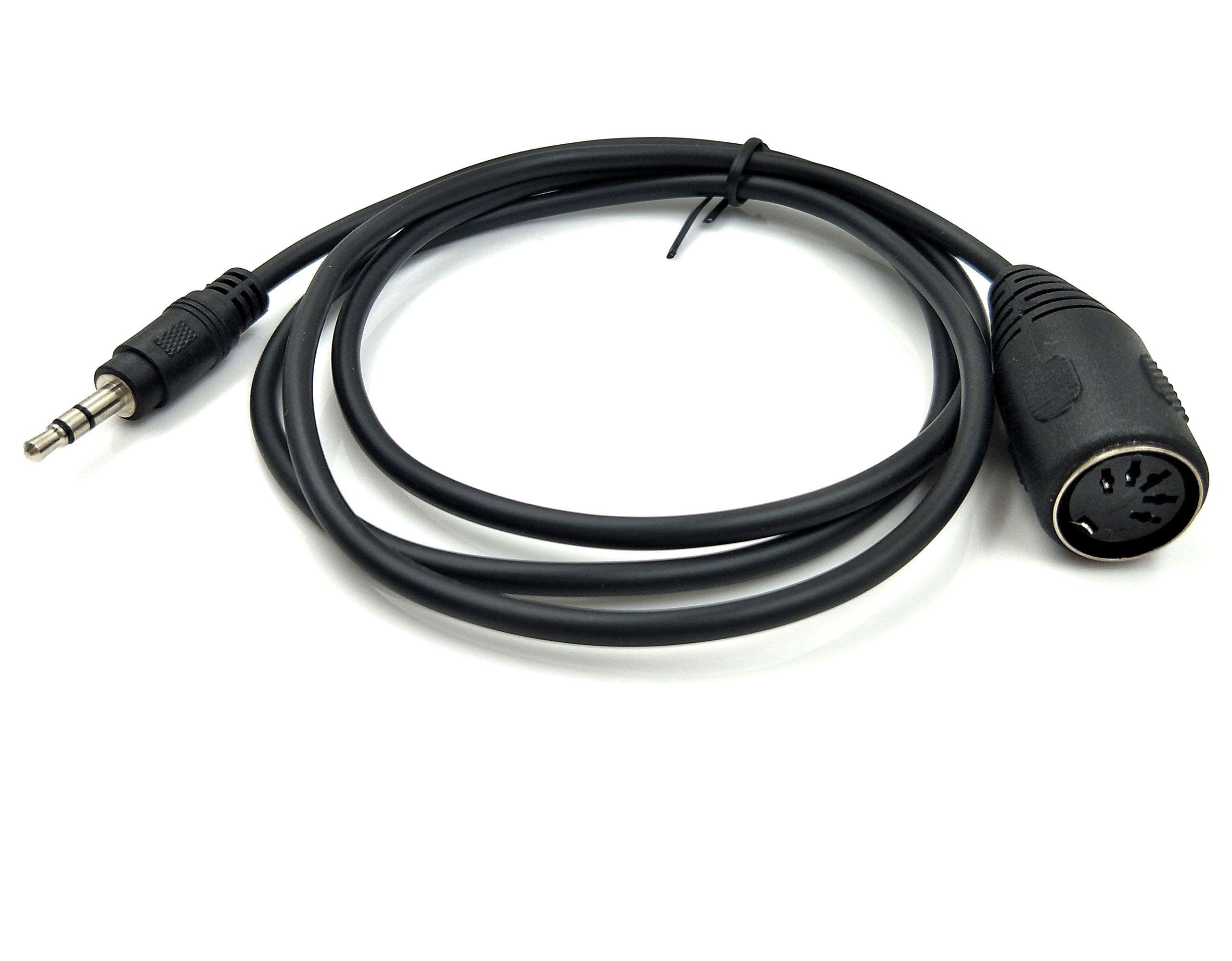 Poyiccot 3.5mm to 5 Pin DIN Female Cable, 5 pin DIN Female to 3.5mm Male Connector Jack Plug Wire Cord for MIDI Keyboard (1m /3.3feet) 4