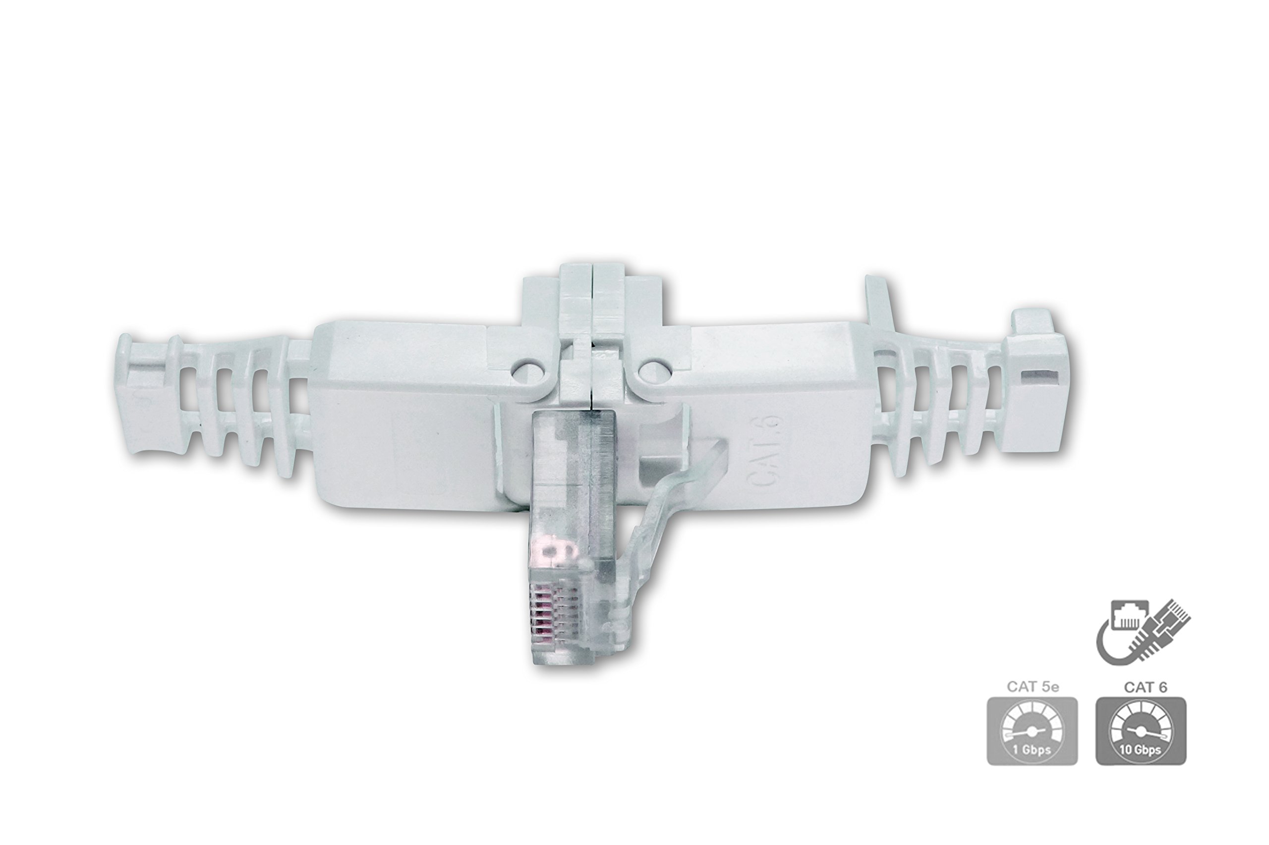 CyberTech RJ45 CAT6 5e Tool-Less Modular Connectors Plugs 6
