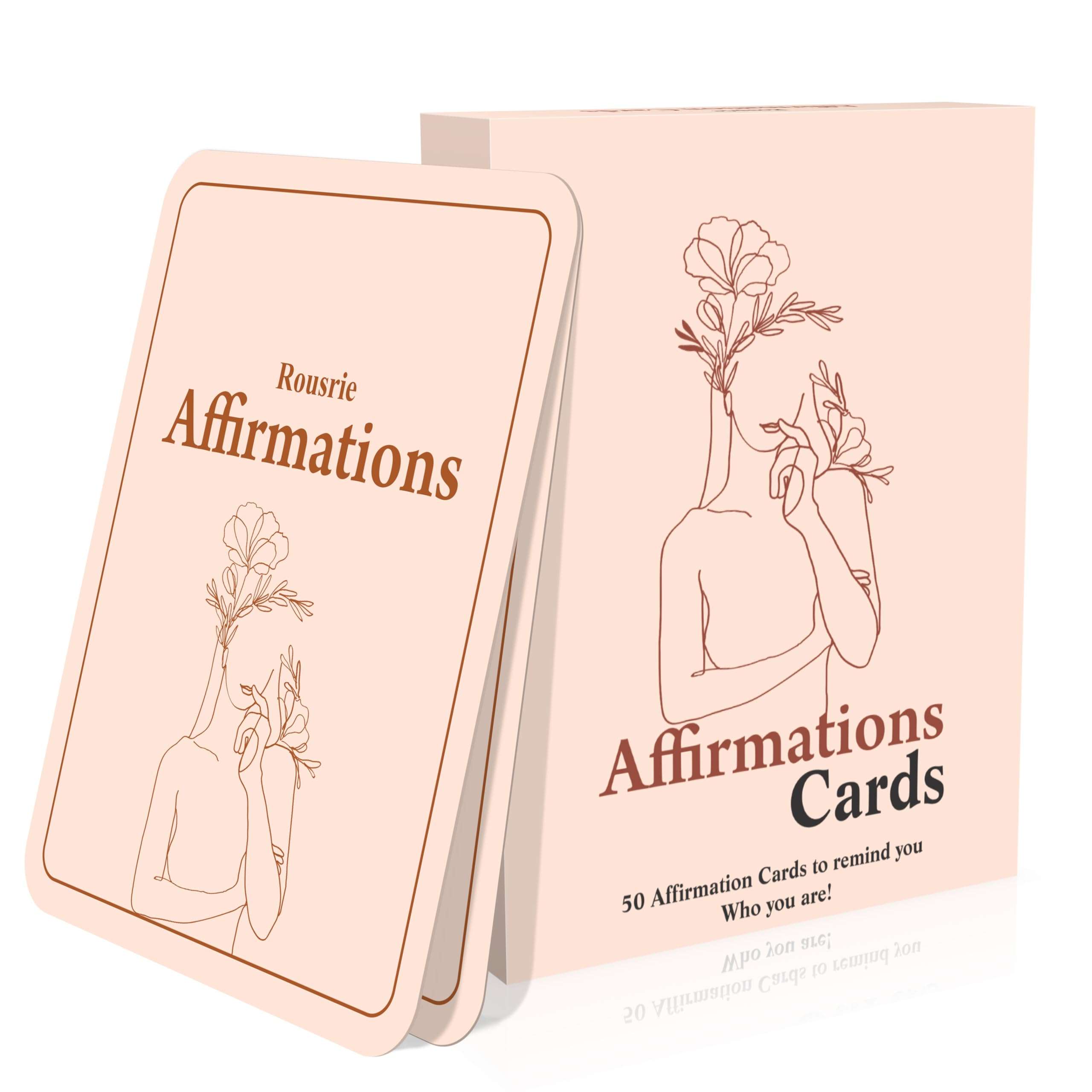 True Flair Positive Affirmations Cards for Women Daily Affirmation for Self Care and Meditation, Unique Gift For Men and Women (To Remind Who You Are) 1
