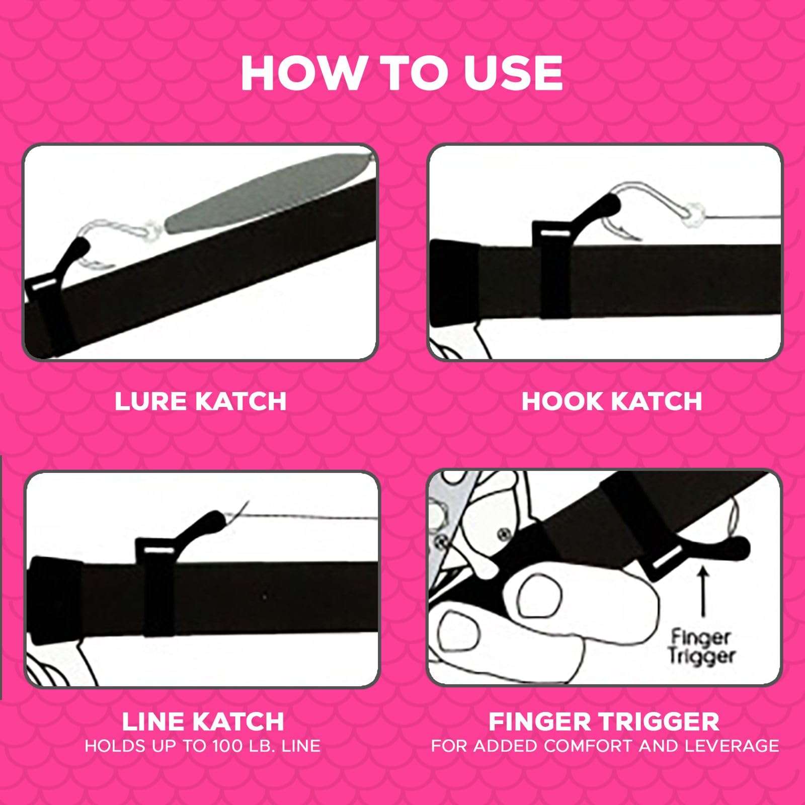 KATCH Hook Keeper for Fishing Rod: Regular & Mini Sizes - Secure Lure & Accessory Holder (Blue, Regular) 3