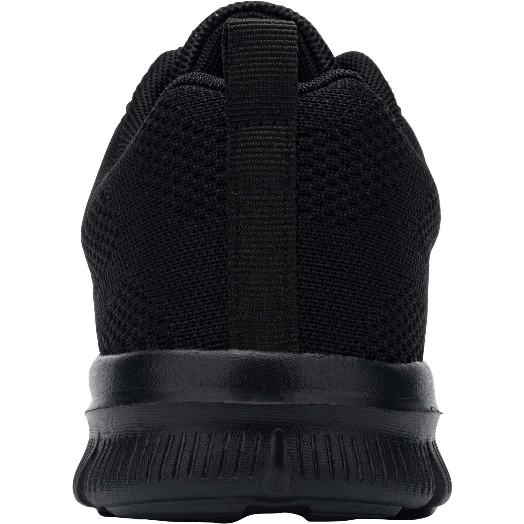 DYKHMILY Steel Toe Shoes for Women Lightweight Safety Sneakers Slip Resistant Breathable Work Shoe Puncture Proof(5,Black,D91817) 4