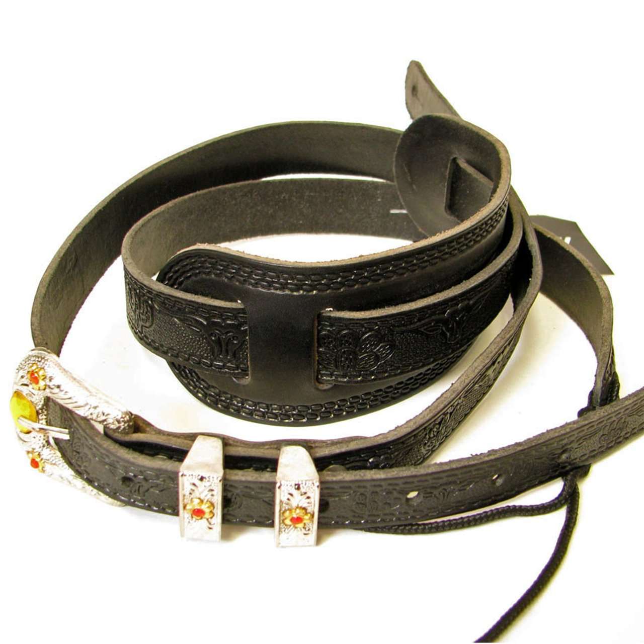 Fender STRAP - GRETSCH 6334 TOOLED BLACK, 49"-56" 1