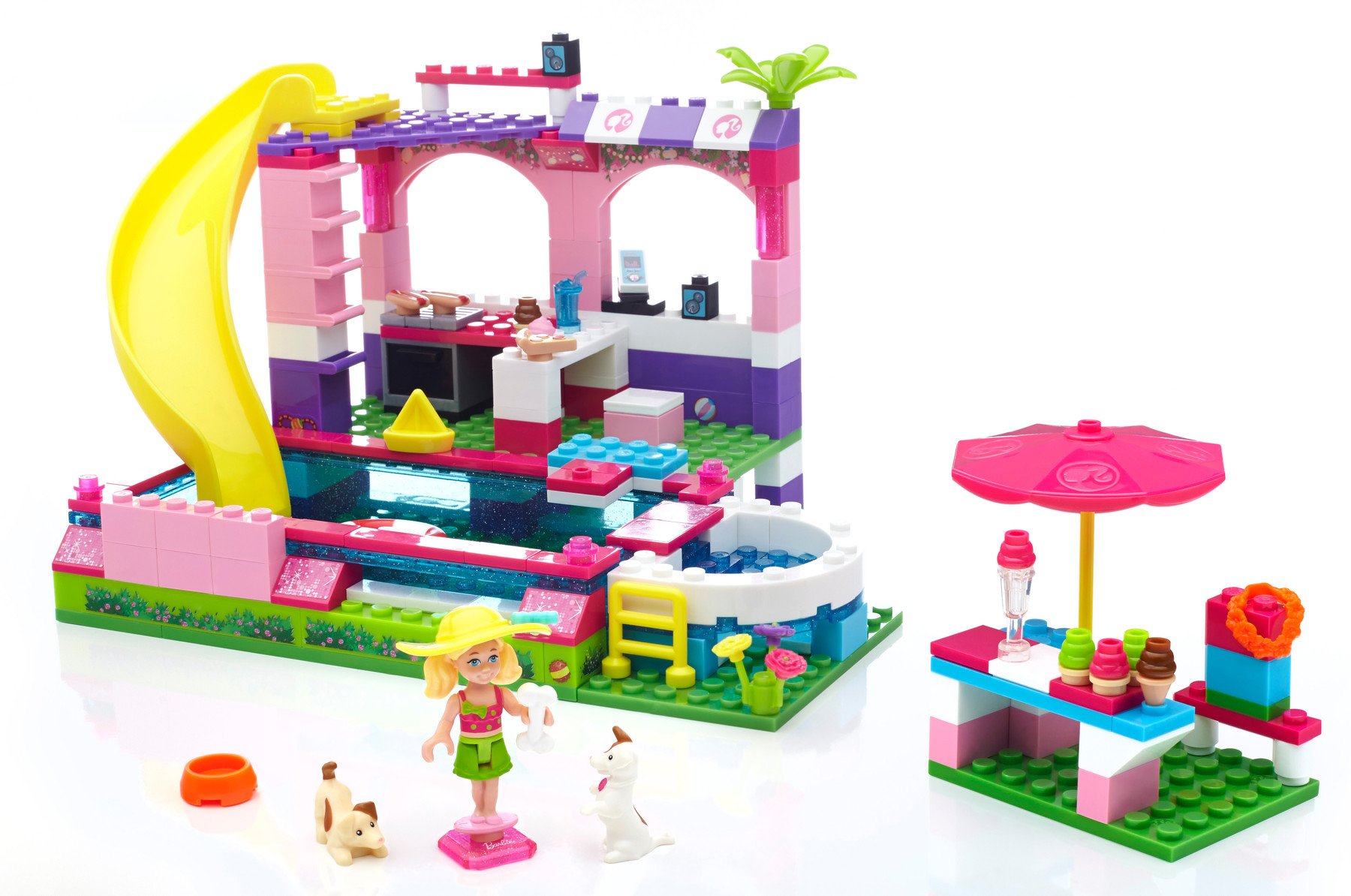 Fisher Price Mega Bloks Barbie Chelsea Pool Party, Multi Color 4
