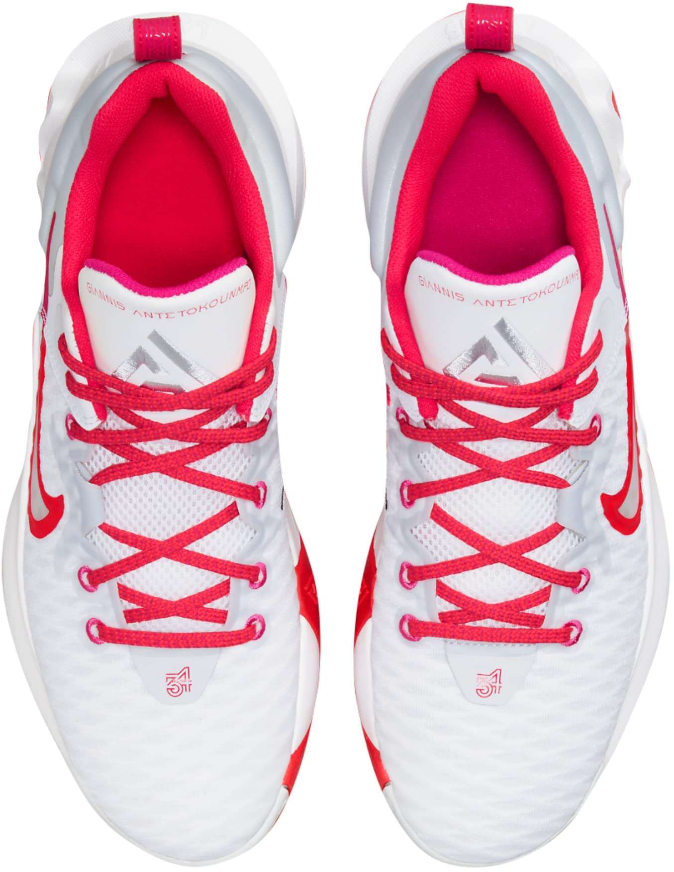 Giannis Immortality (CZ4099-101) Basketball Shoes, White/Red, Size: 11.5 4