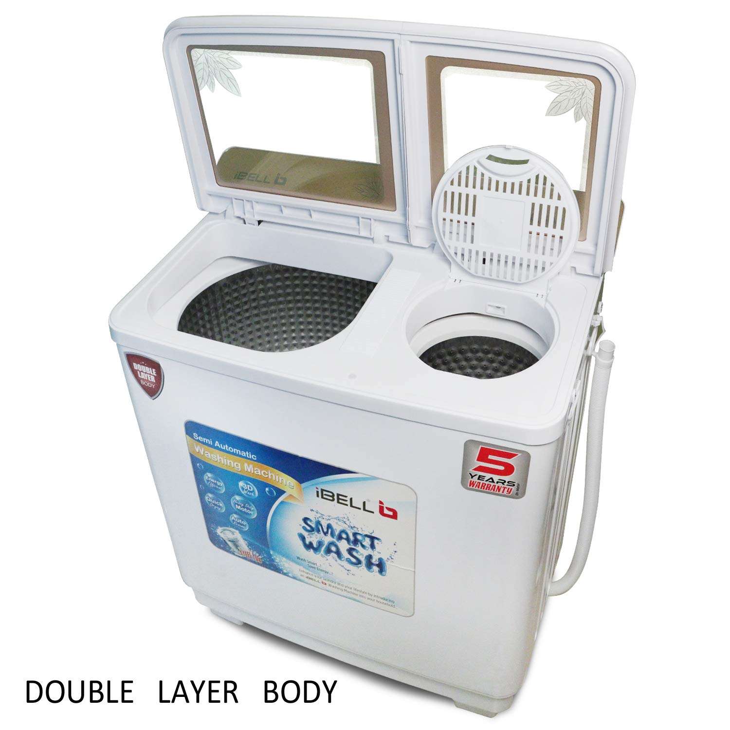 iBELL SA12TSD 12 kg Semi-Automatic Top Loading Washing Machine (105cmx88cmx57cm), White 5