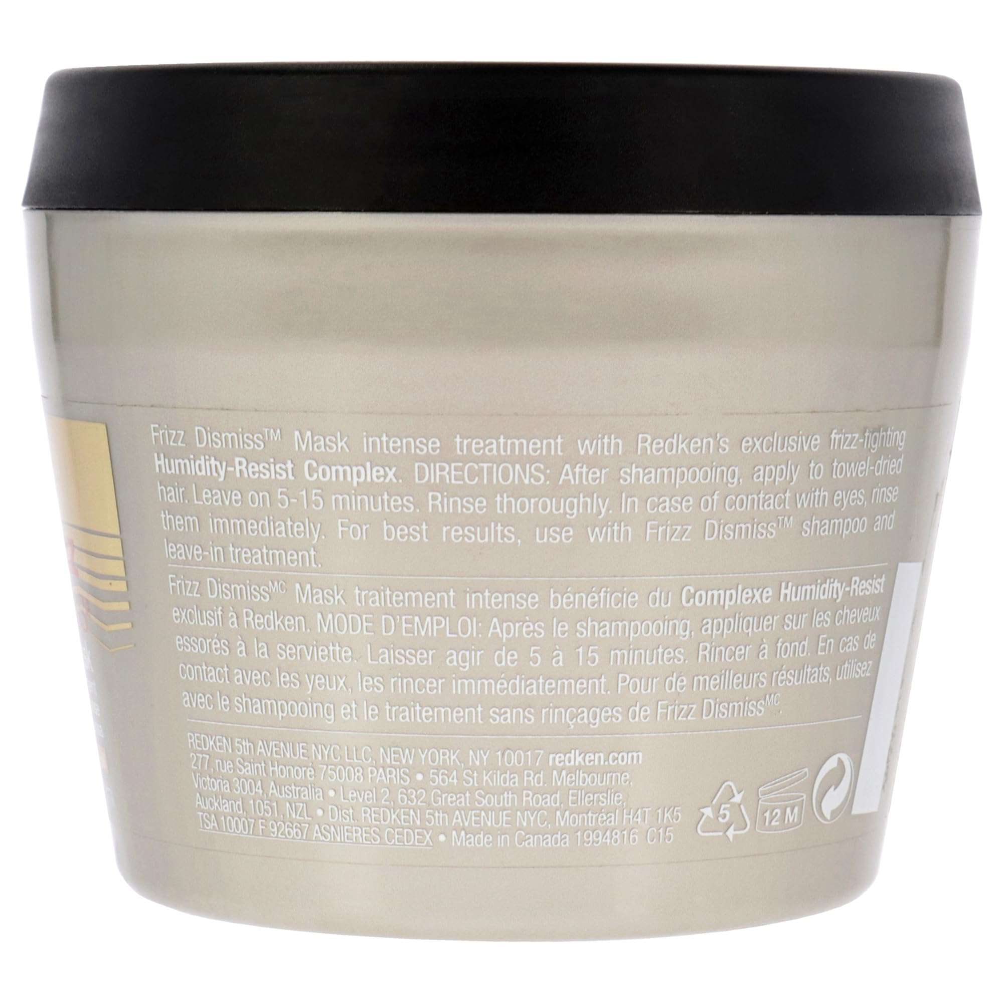 Redken Frizz Dismiss Mask Intense Smoothing Treatment, 8.5 Ounce 3