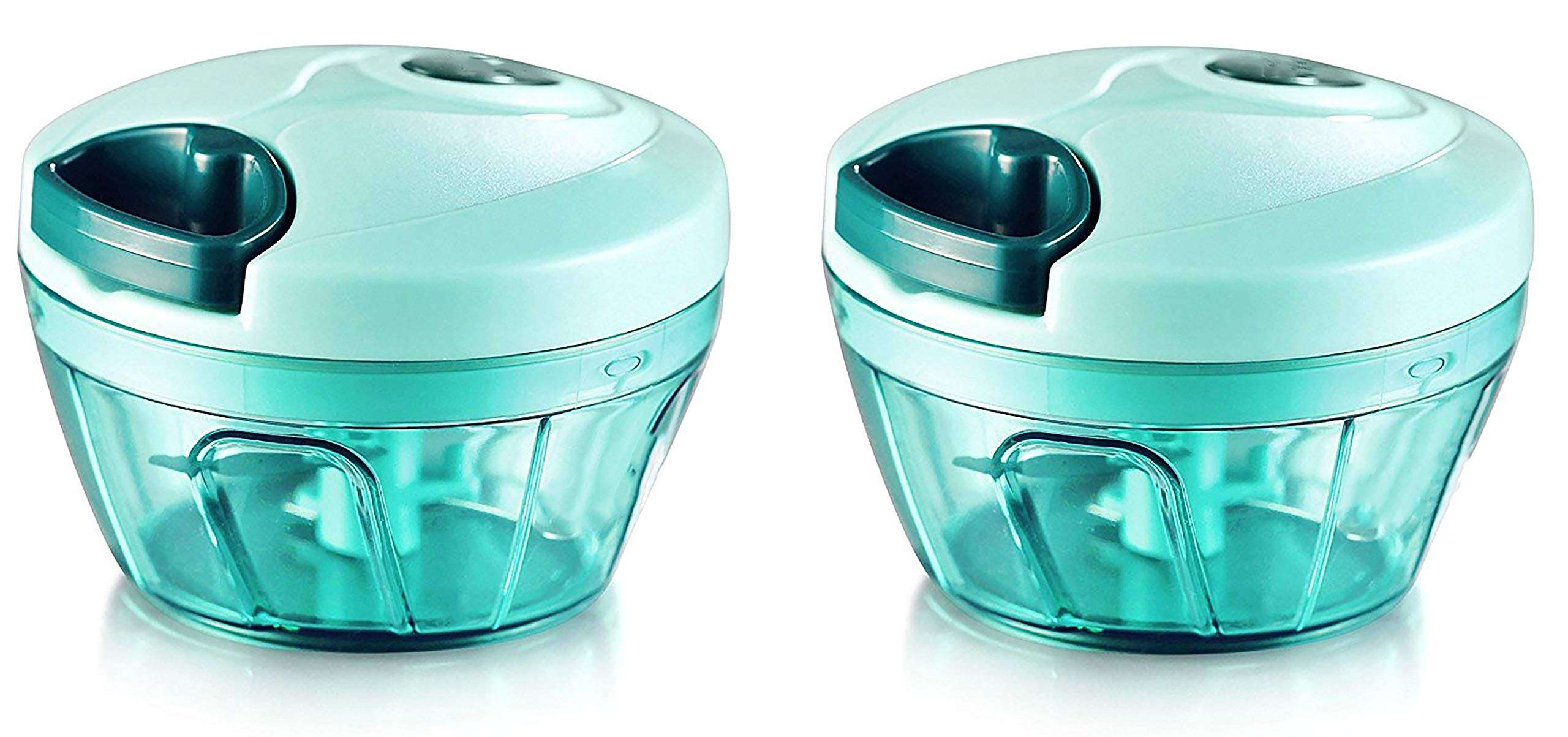 Virtual World Handy Mini Chopper with 3 Blades (Pack of Two) 1