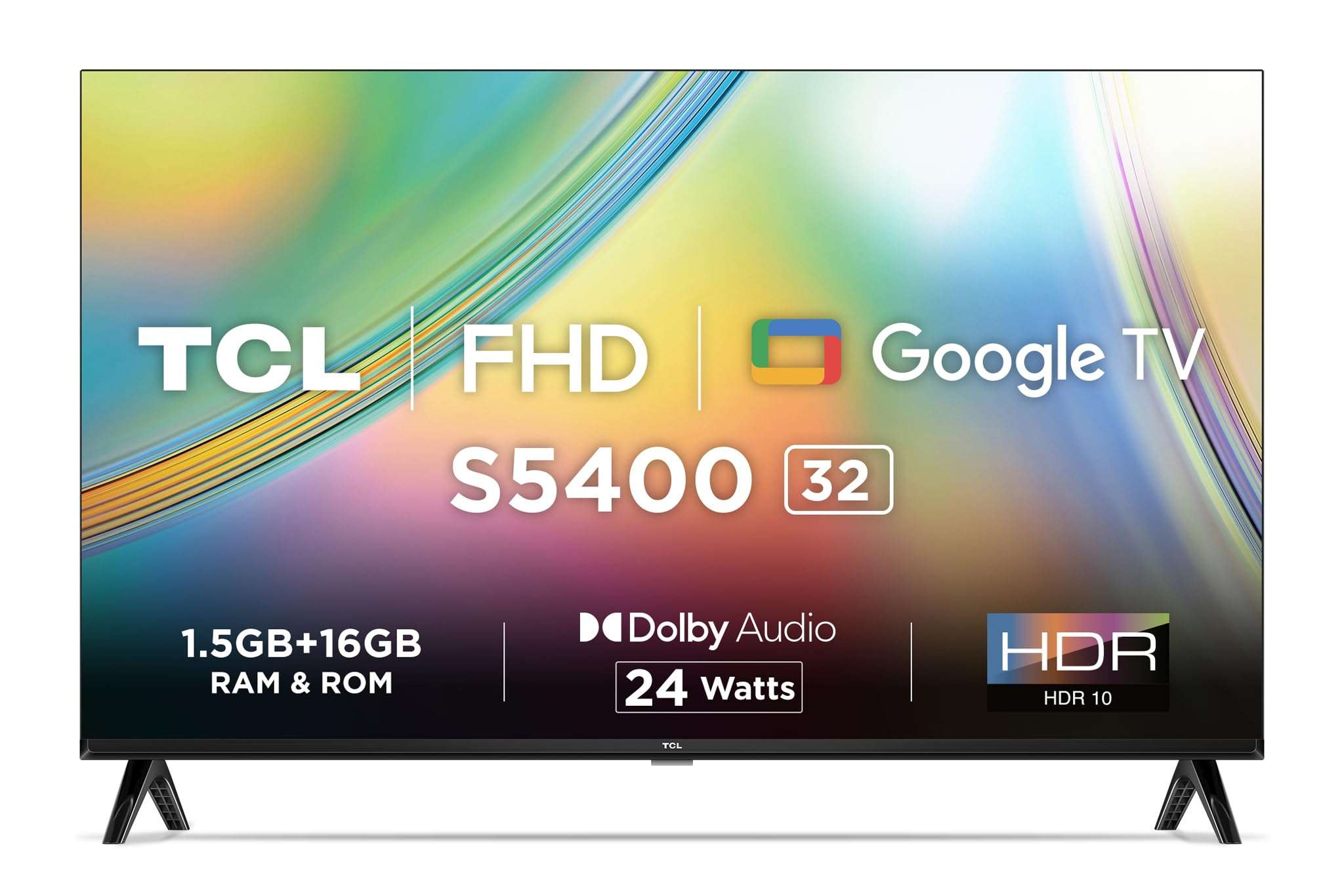 TCL 80.04 cm (32 inches) Bezel-Less S Series Full HD Smart LED Google TV 32S5400 (Black) 1