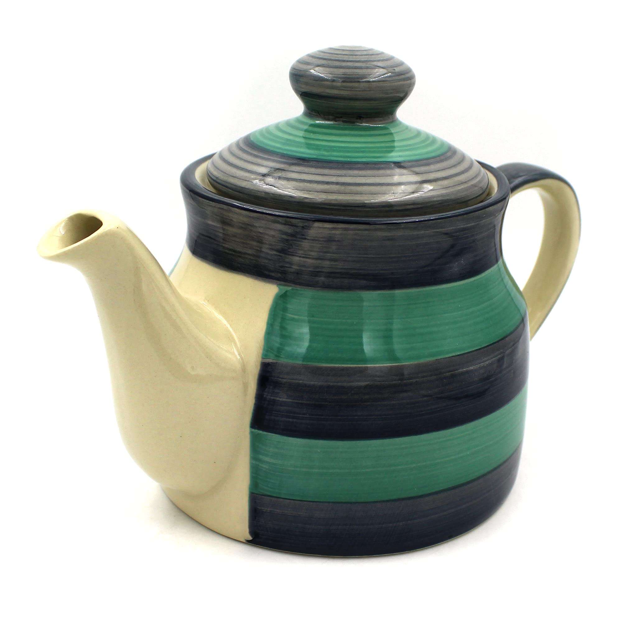 Potzo Urban Teapot, 450ML, Stoneware Handmade Ceramic Product (Sea Green) 2