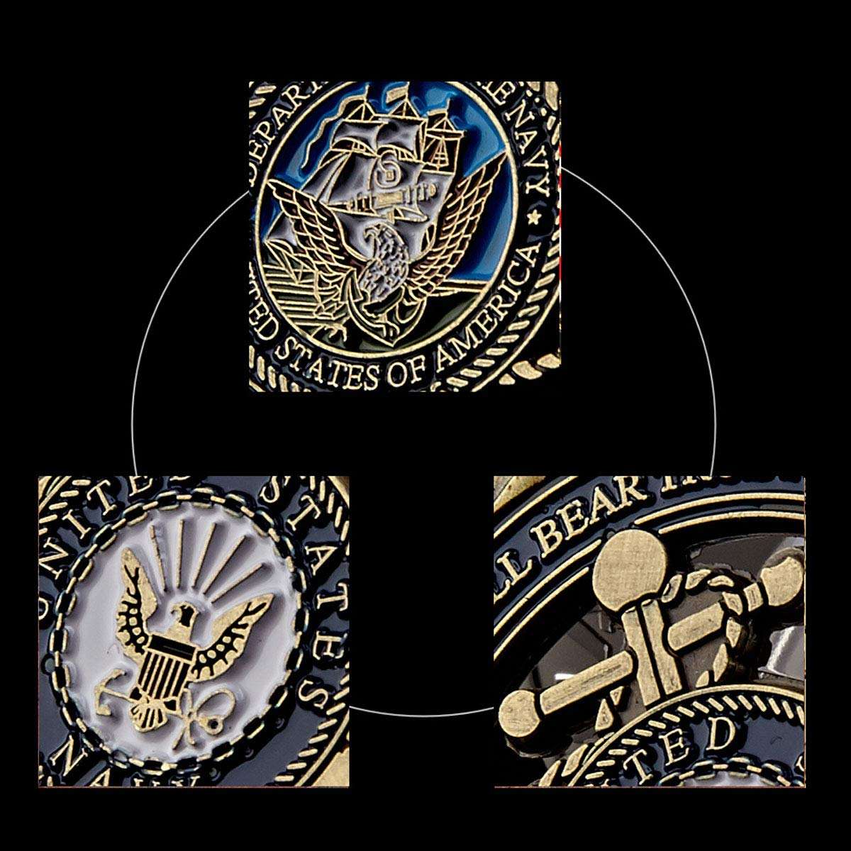 Navy Core Values Challenge Coin Collector's Medallion 4