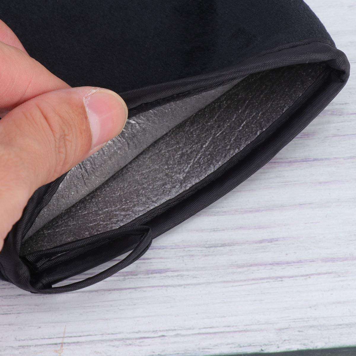 Lurrose Self Tanning Mitt Applicator Double Side Microfiber Sunless Tanning Mitt Self Tanner Gloves Tanning Lotion Applicator for Self Tanning, 2 Pcs Black 5