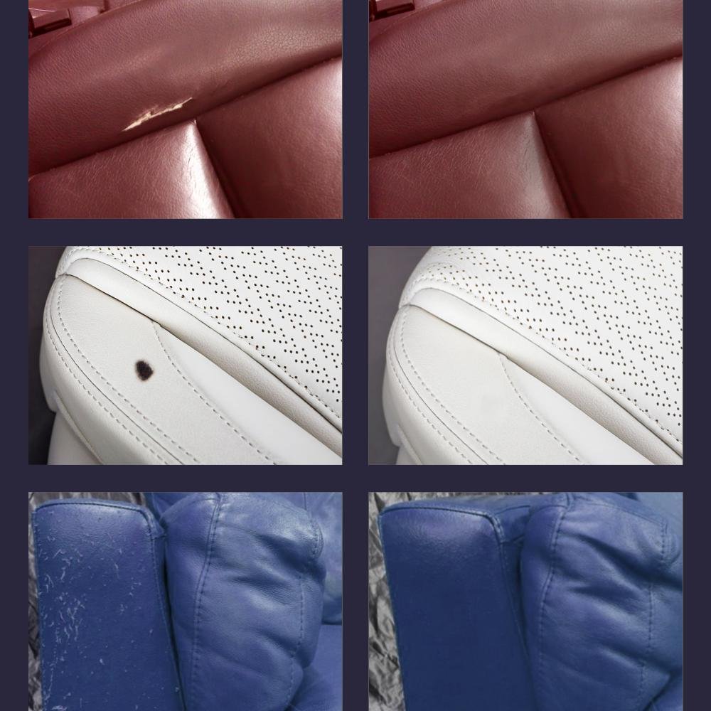 Coconix Upholstery, Vinyl and Leather Repair Kit - Furniture, Couch, Sofa, Boat, Car Seat, Jacket Restorer - Super Easy Instructions to Restore and Match Any Color Genuine, Italian, Bonded, Bycast, PU 5