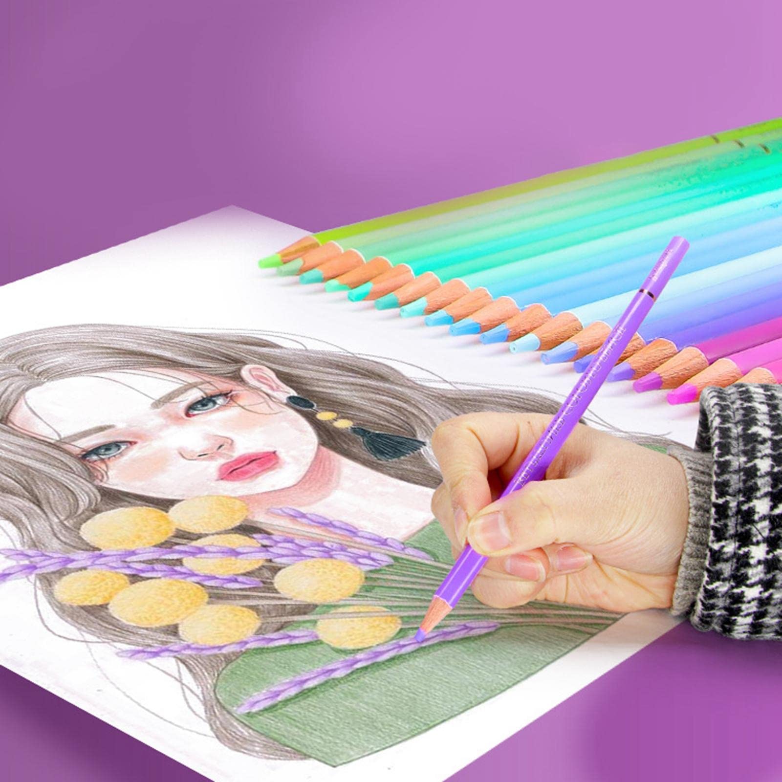 myaddiction G550 Colors Oil Color Pencils with Vibrant Color for Artist Children Drawing 3