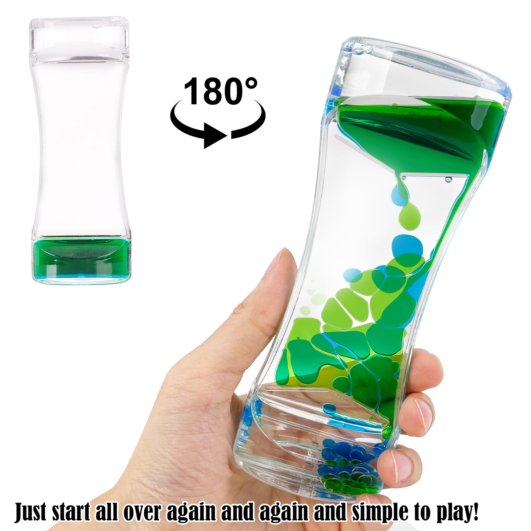 LULUFUN Liquid Motion Timer Bubbler, Sensory Toy for Visual Relaxation, Desk Toy, Gifts for Adults and Children (A) 5