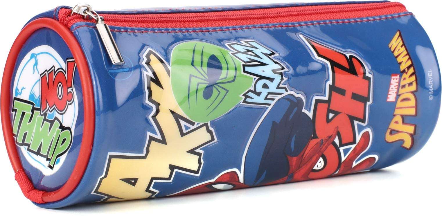 QIPS by HMI Marvel Spider Man Licensed Round Shaped Pencil Pouch Bag 3