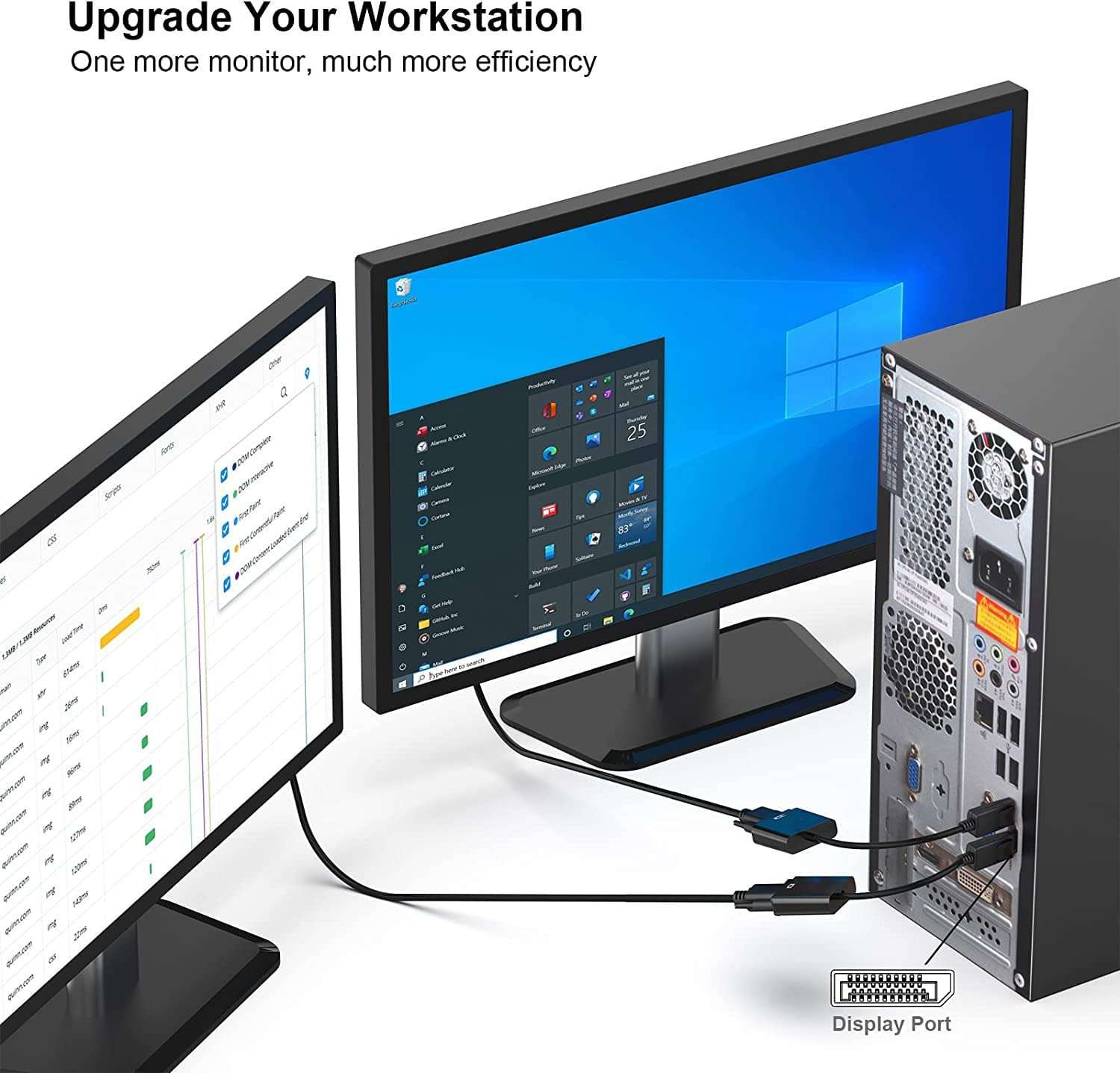 BLACK CROWN DisplayPort (DP) to VGA Adapter, Gold-Plated Display Port to VGA Adapter (Male to Female) Compatible with Computer, Desktop, Laptop, PC, Monitor, Projector. (Black) 6