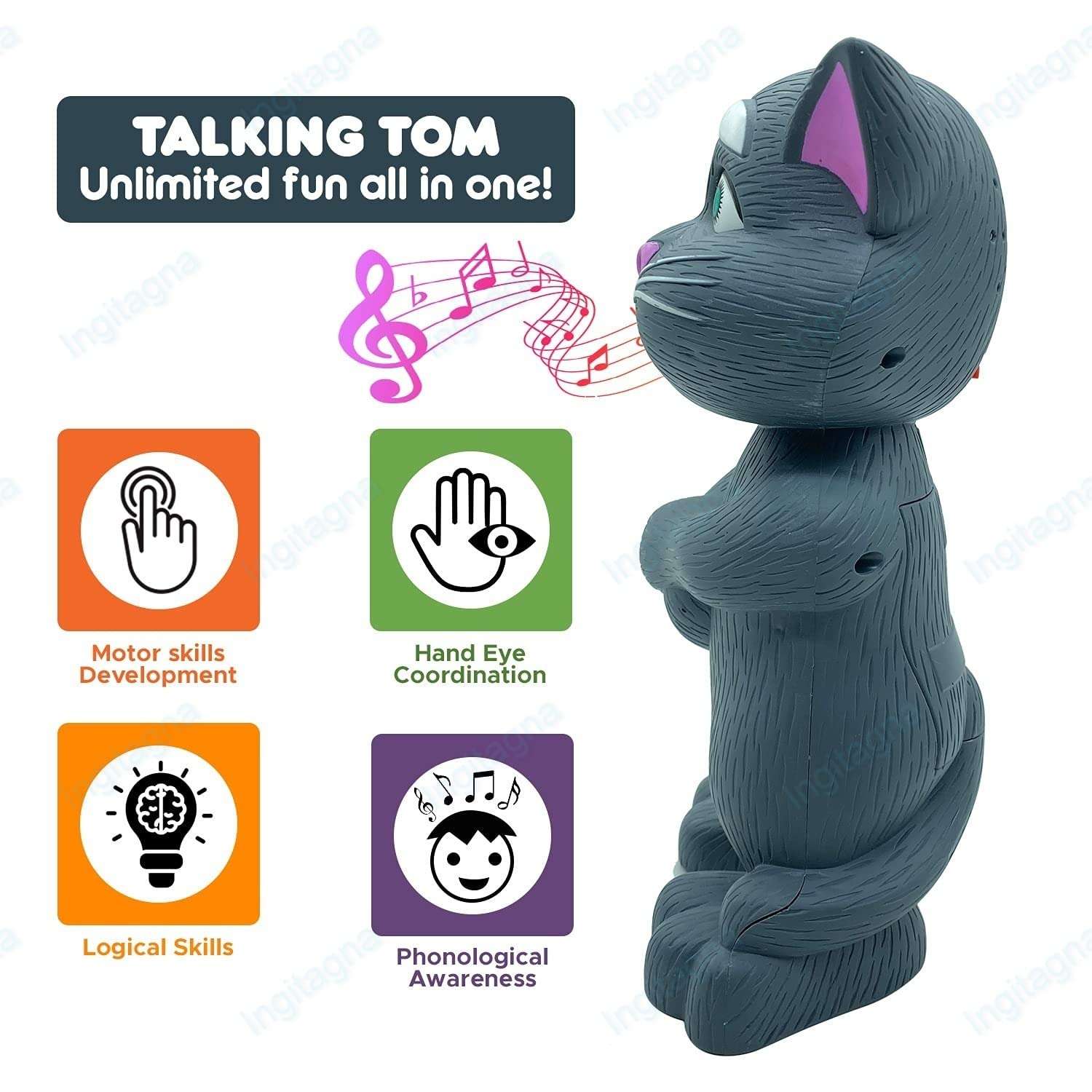 Tom World Intelligent Touching and Mimicry Talking Tom Cat with Wonderful Voice 6