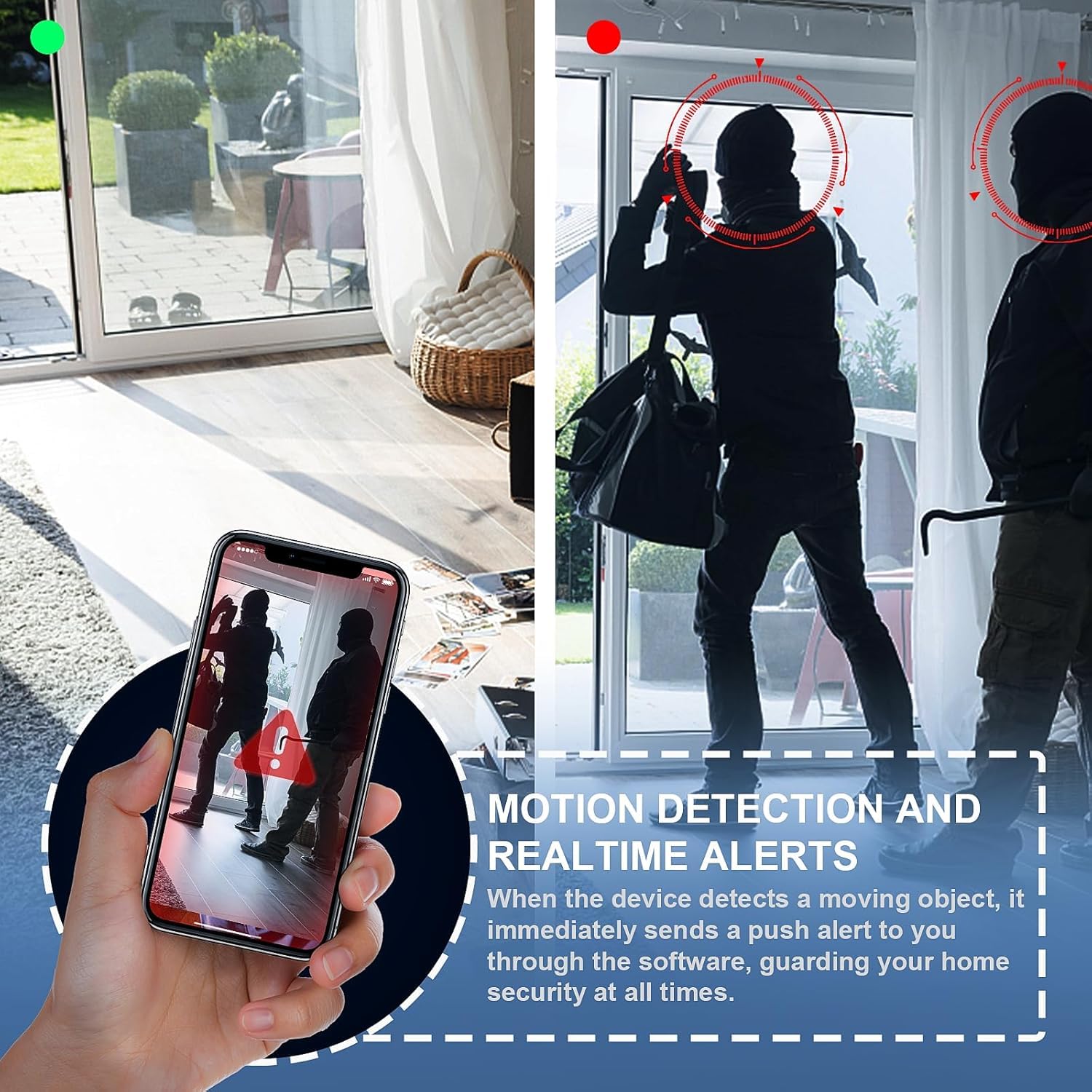 LIZVIE Wireless Charging Clock - 1080P with Motion Detection Alarm, Night Vision & Wireless Connectivity (2.4Ghz), 2.4G WiFi Mini Security Cam for Indoor Home/Office Surveillance 4